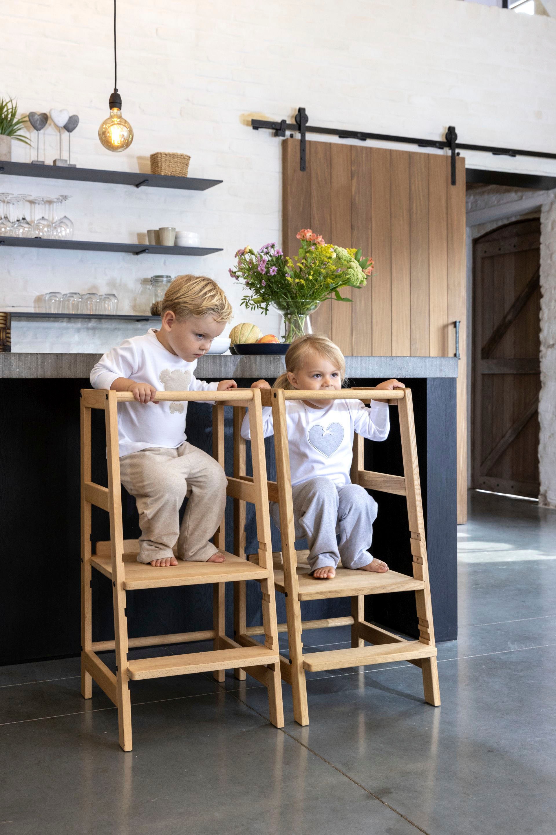 Vipack Kinderstuhl "Lernturm aus Massivholz, stabil und standfest gebaut" ( günstig online kaufen