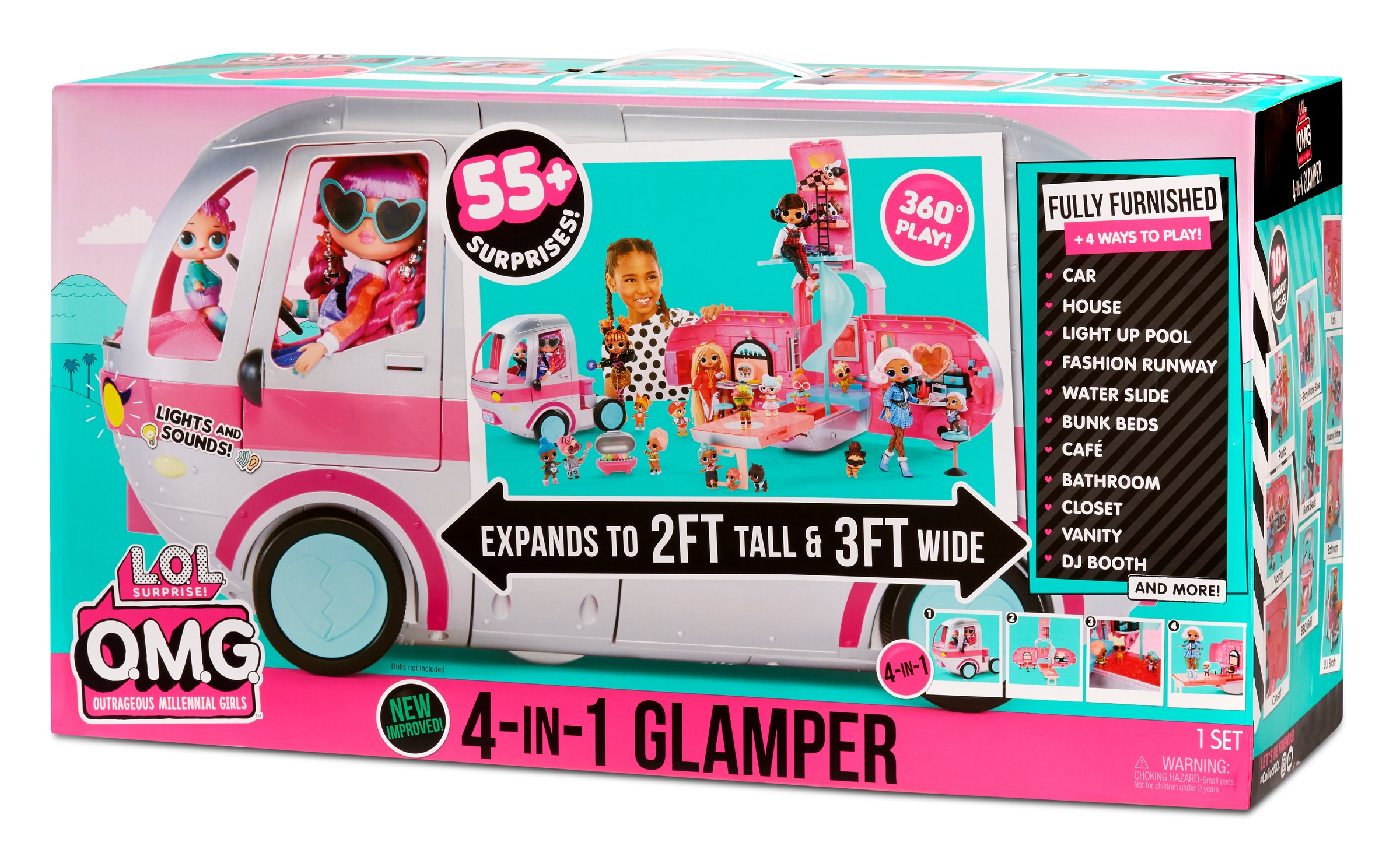 L.O.L. SURPRISE! »L.O.L. Surprise Glamper« für alle LOL Surprise Dolls und OMG Fashion Dolls; mit Licht und Sound