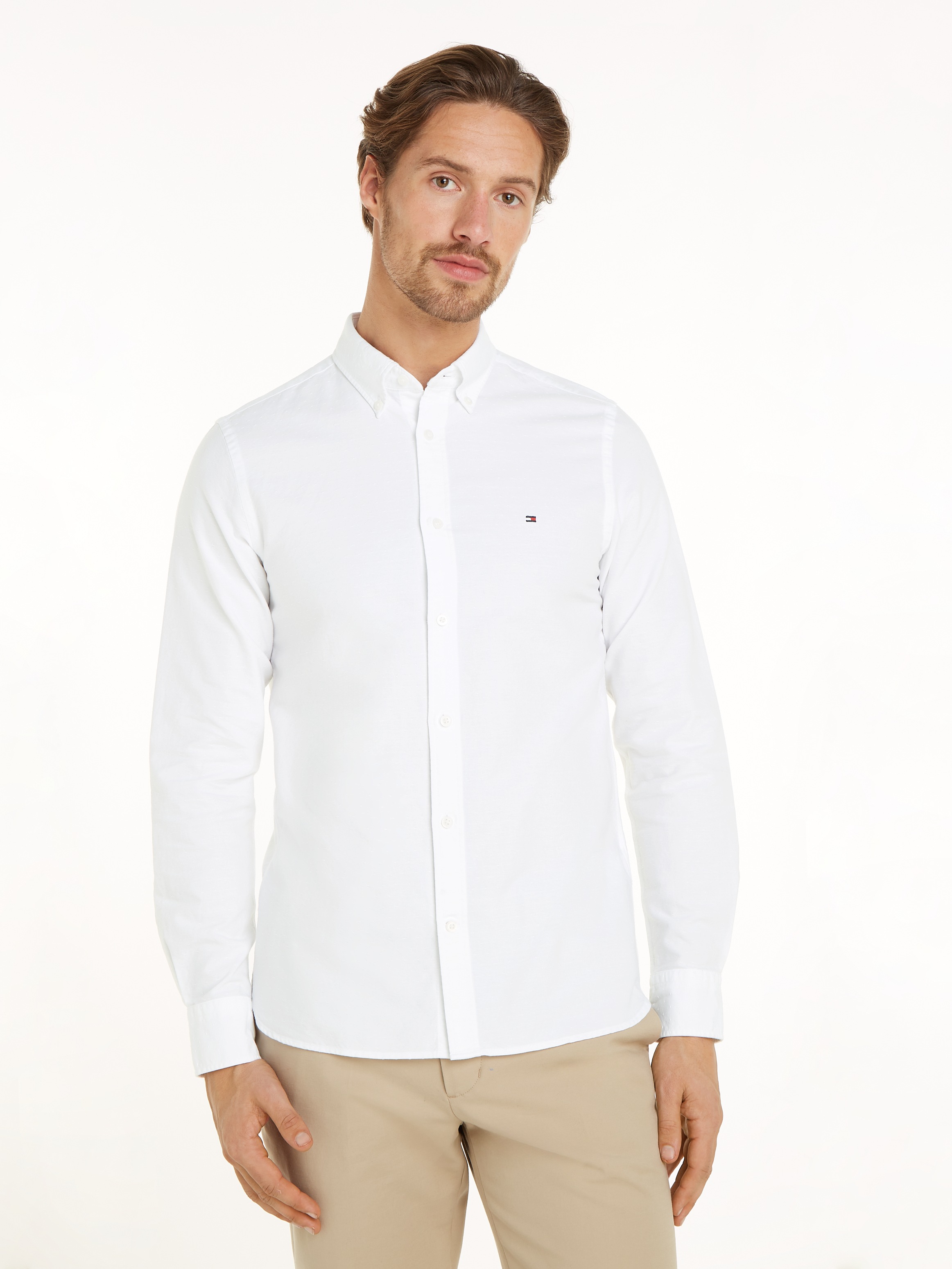 Thumbnail - Tommy Hilfiger Langarmhemd "OXFORD DOBBY Slim Fit SHIRT"