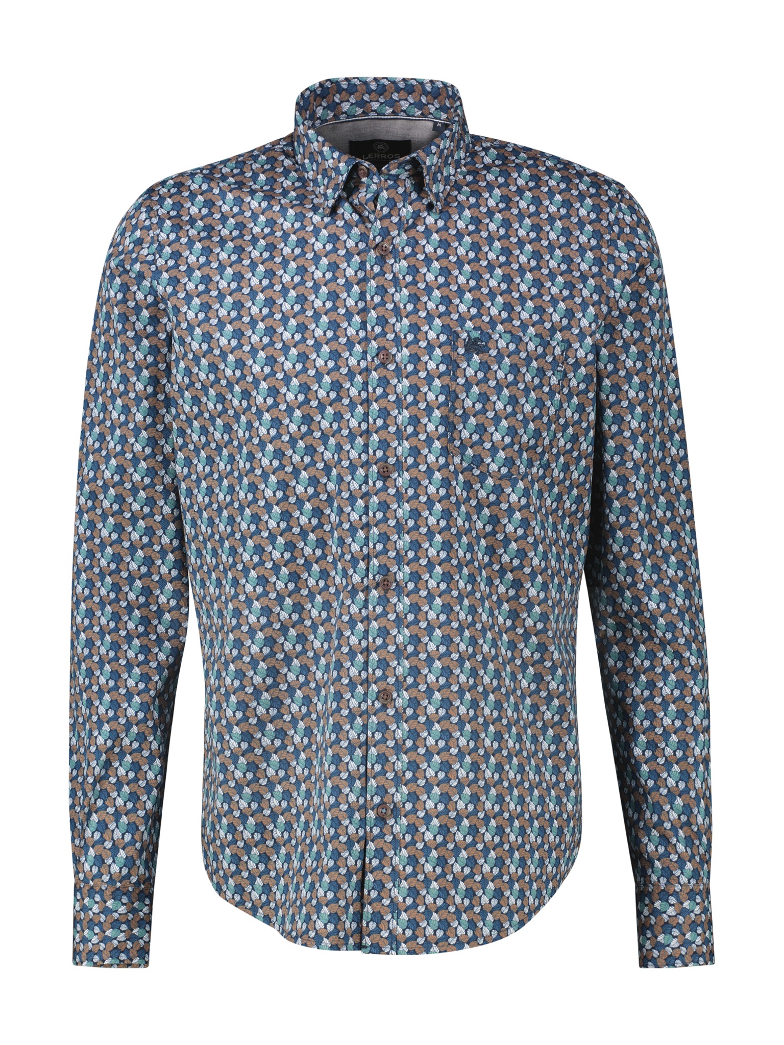 Thumbnail - LERROS Langarmhemd mit grafischem Minimal-Muster