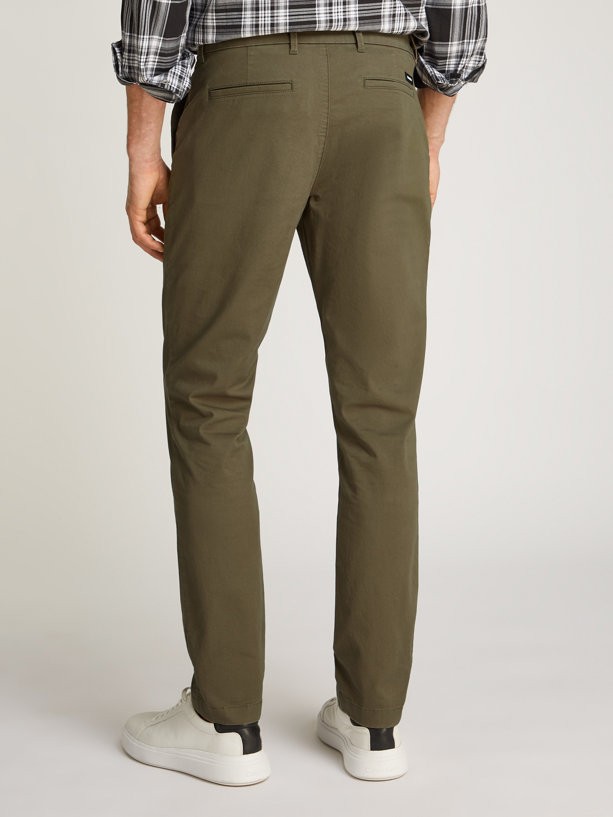 Calvin Klein Chinohose "MODERN TWILL SLIM CHINO", mit Logoprägung günstig online kaufen