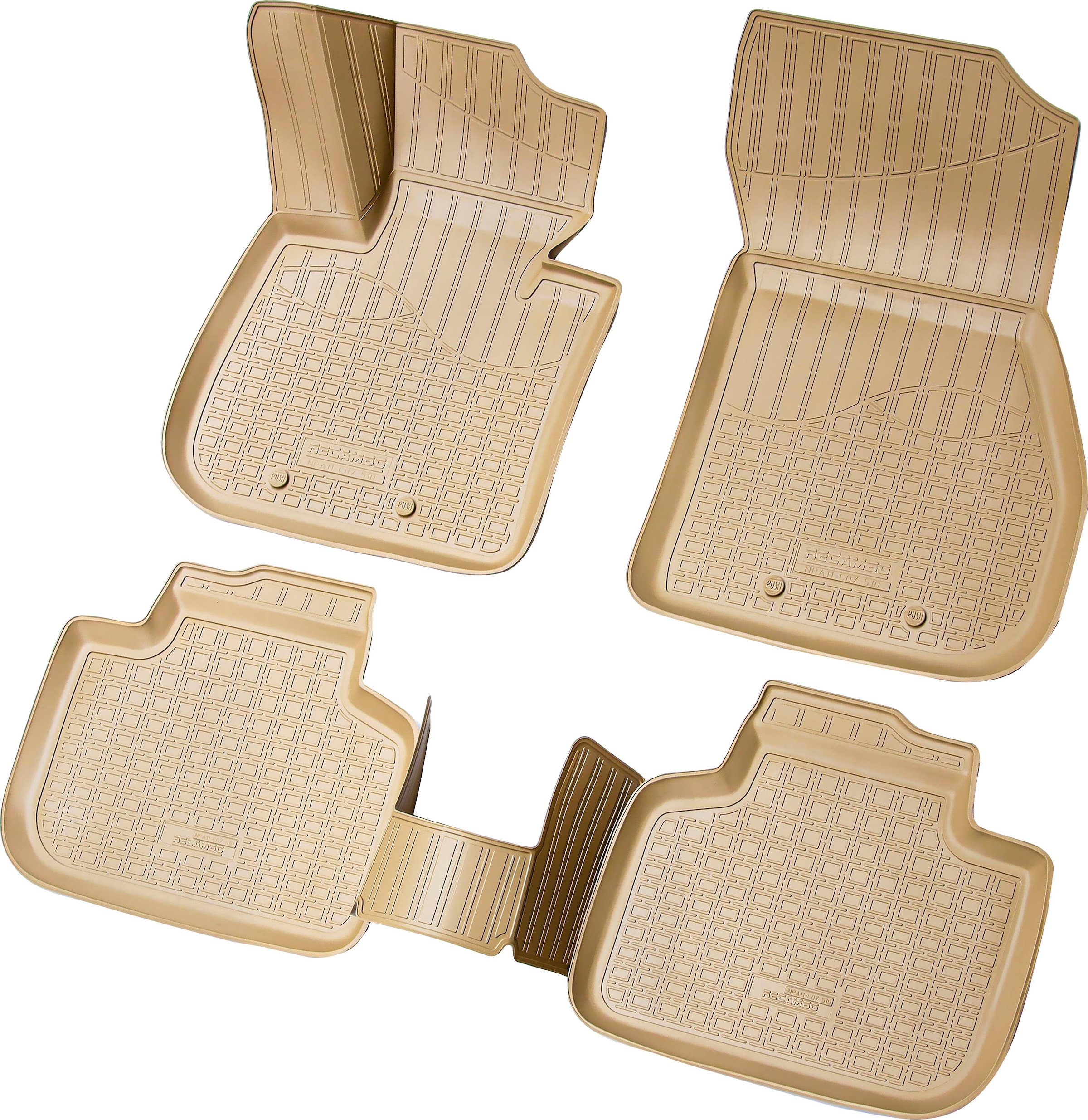 RECAMBO Passform-Fußmatten »CustomComforts«, BMW, X1, | 2015, ab (Set, 4 St.), Passform F48 perfekte auf BAUR Raten
