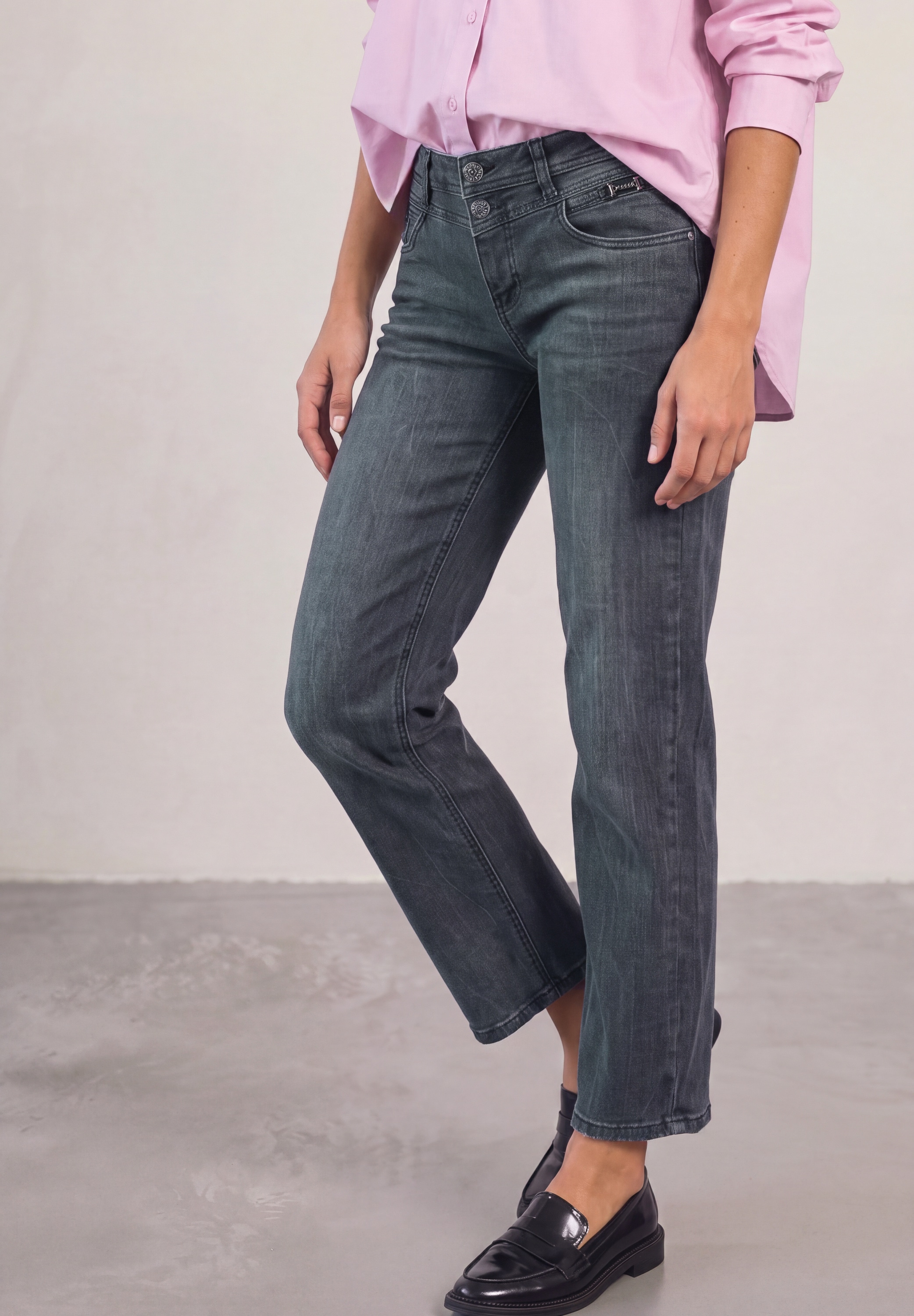 STREET ONE Comfort-fit-Jeans Middle Waist