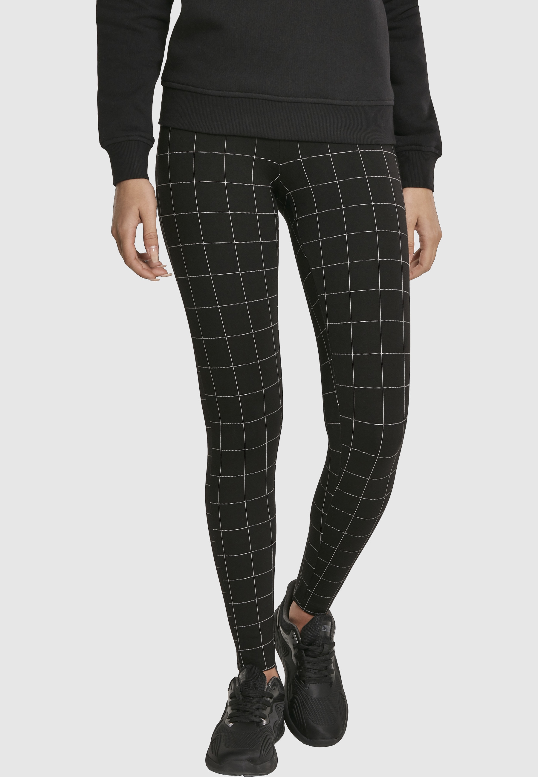 URBAN CLASSICS Leggings »Urban Classics Damen Ladies Check High Waist Leggings«