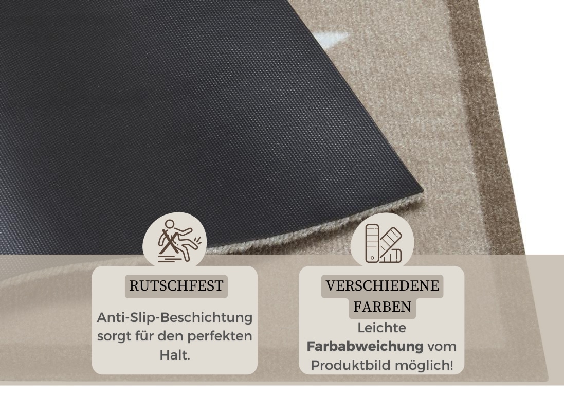 HANSE Home Fußmatte »Sterne, Türmatte«, rechteckig, 7 mm Höhe, Schmutzfangmatte, Innen und Außen, Rutschfest, Wetterfest, Waschbar