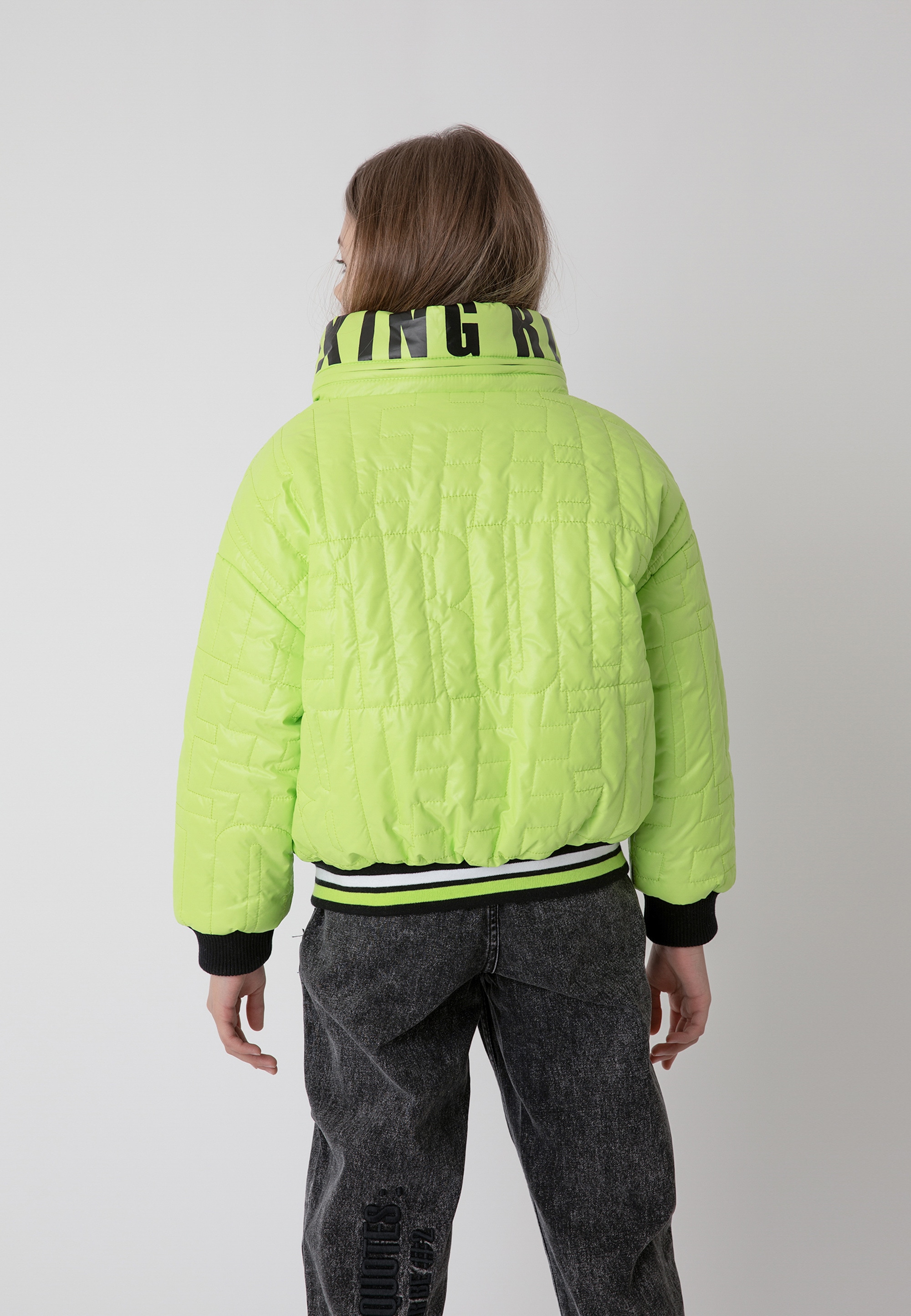 Gulliver Steppjacke mit Stehkragen und Kapuze