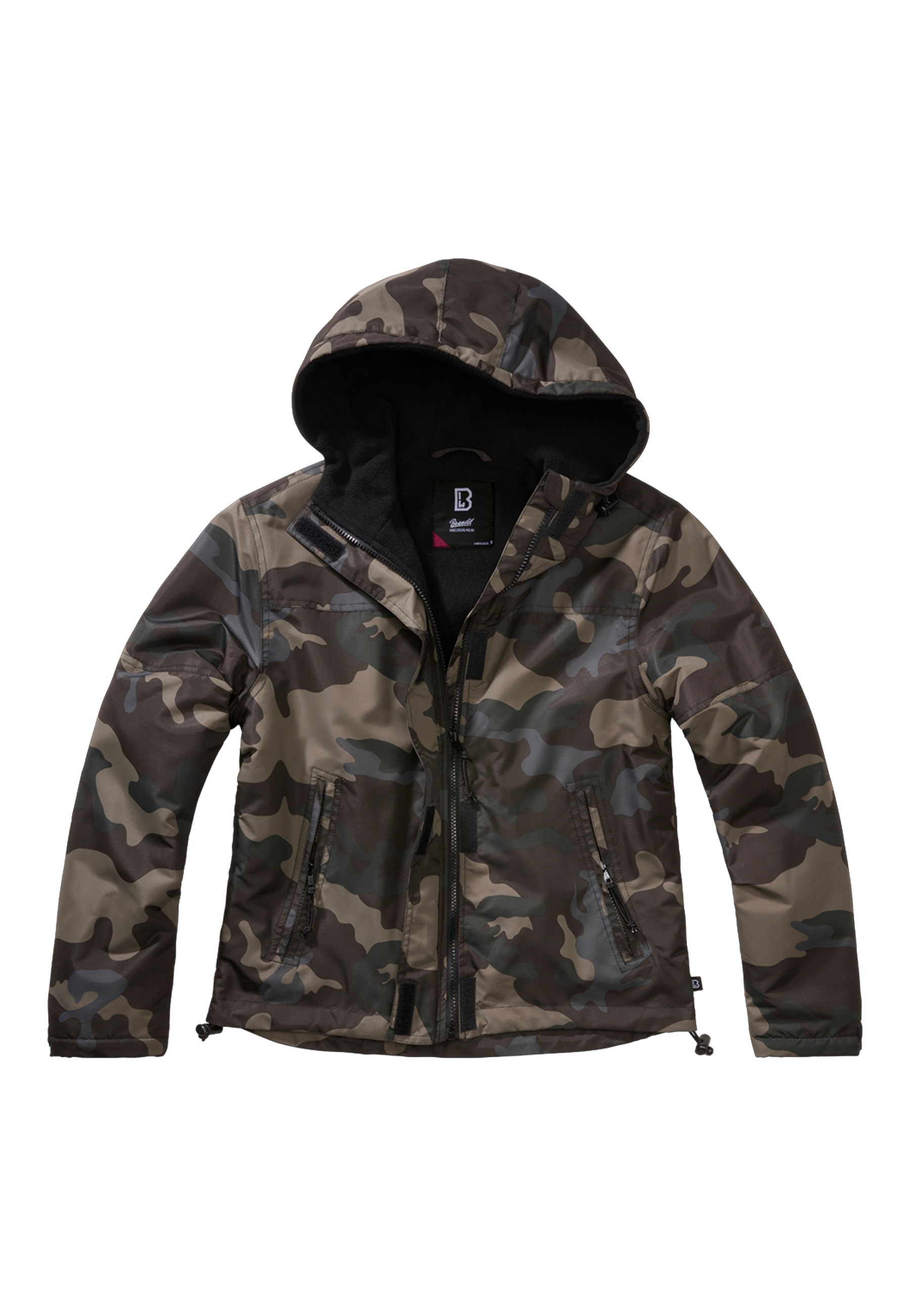 Brandit Allwetterjacke "Brandit Damen Ladies Windbreaker Frontzip" 1 Stk. tlg. mit Kapuze