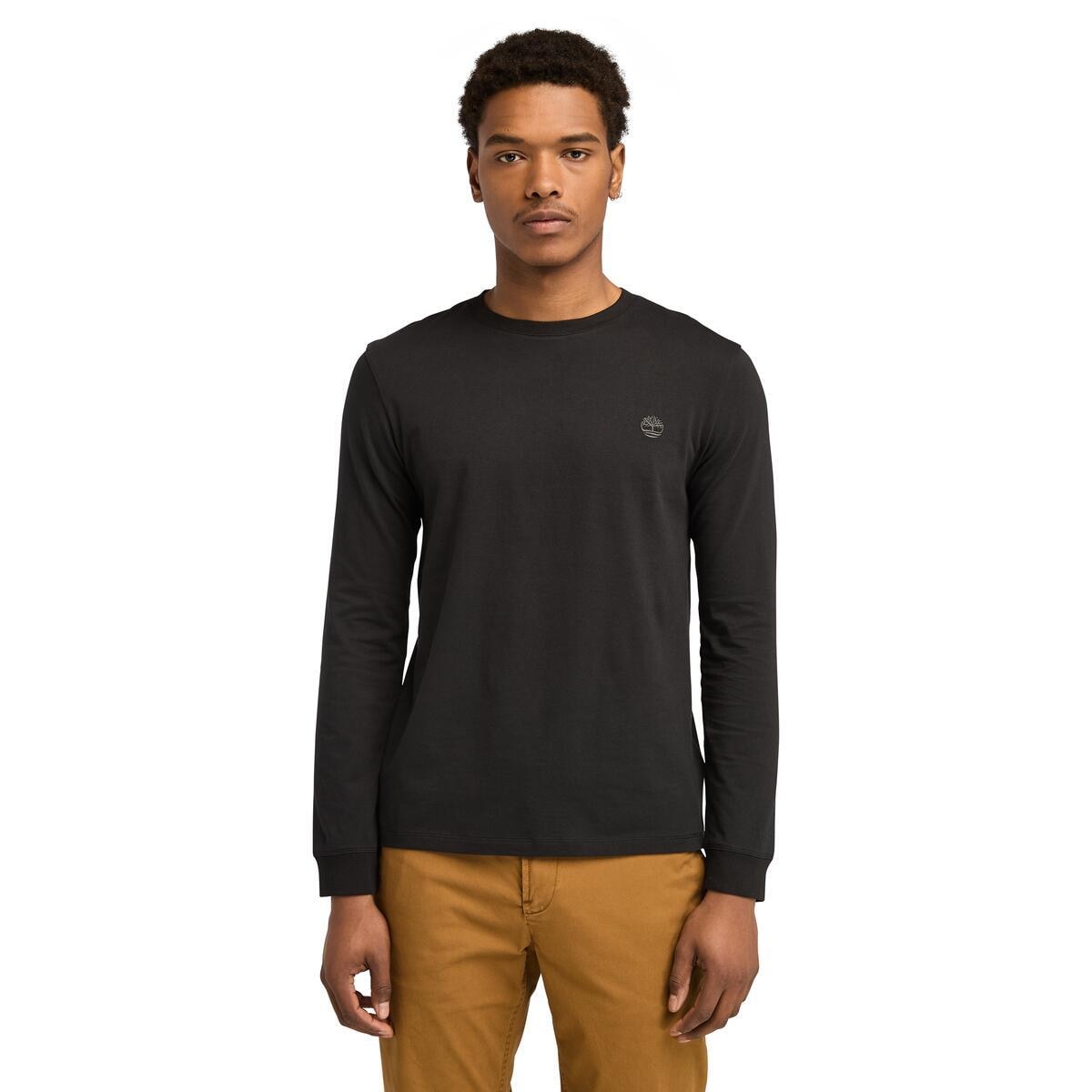 Timberland Langarmshirt "DUNSTAN RIVER Long Sleeve Tee" mit Logostickerei, Langarm-Ausführung, aus Baumwolle, pflegeleicht