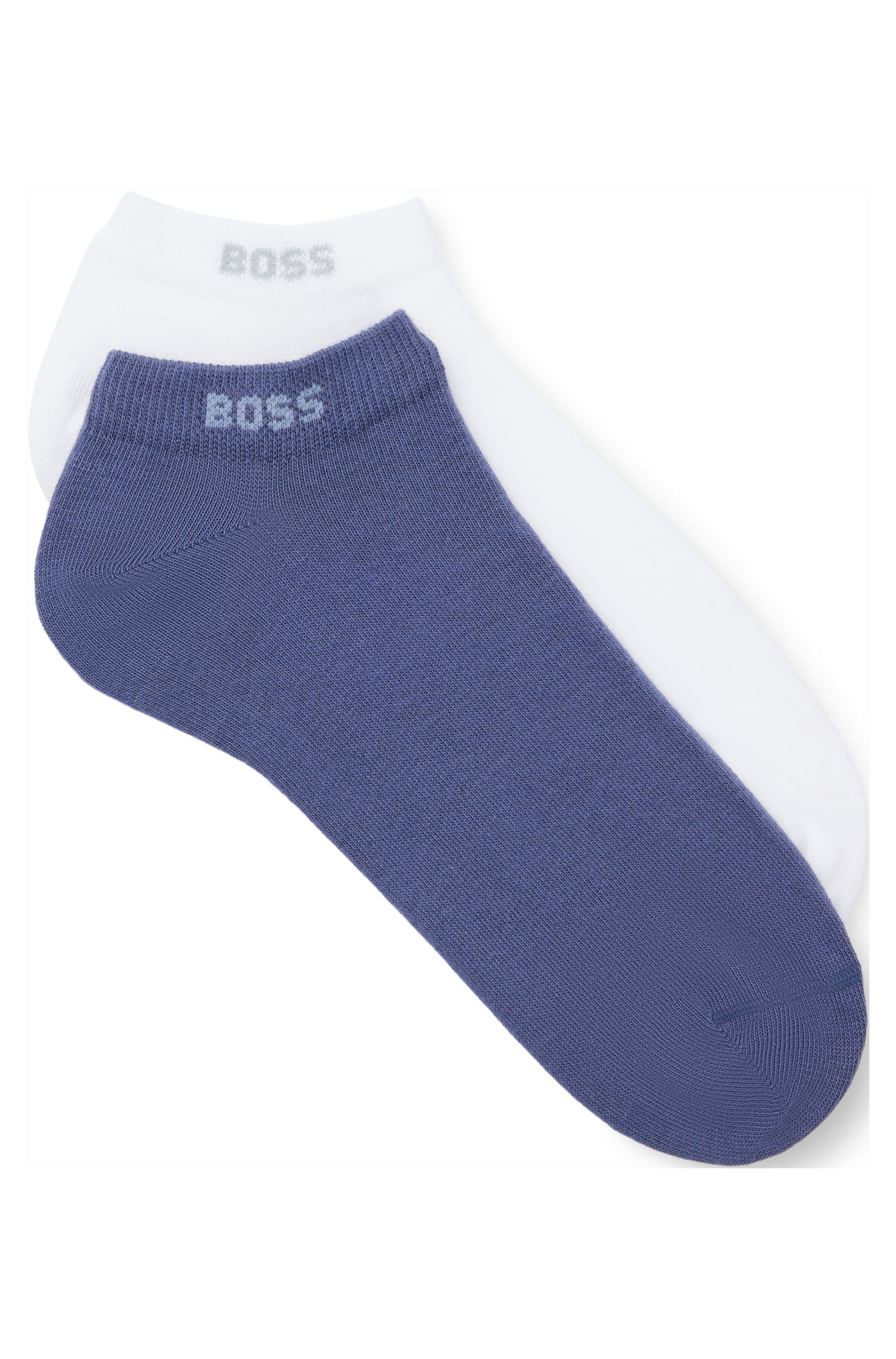 BOSS Sneakersocken "2P AS Uni Colors CC", (Packung, 2 Paar), mit dezentem Logoschriftzug