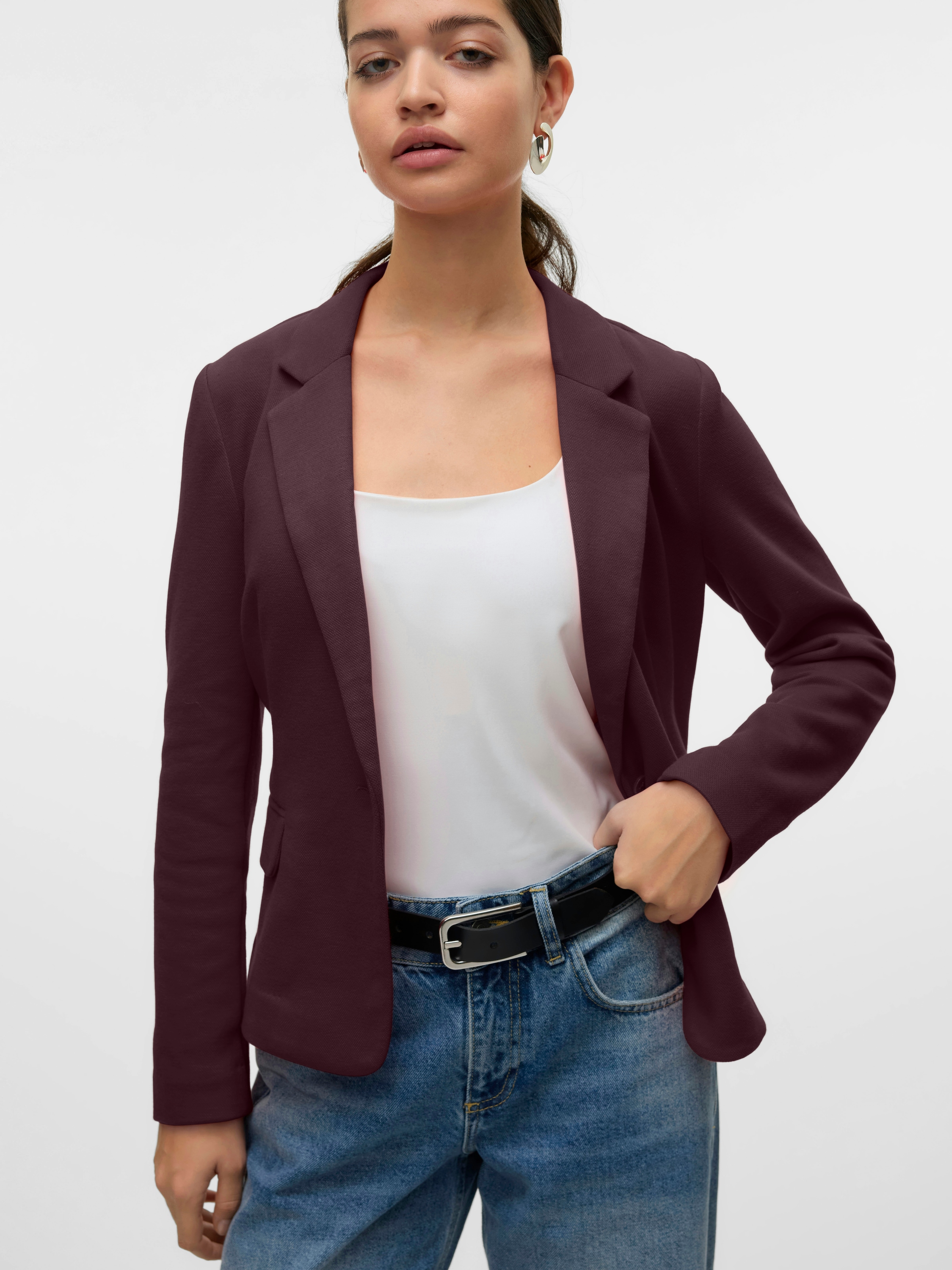 Vero Moda Jerseyblazer "VMJULIA LS BLAZER JRS NOOS" Materialmix, regular fit