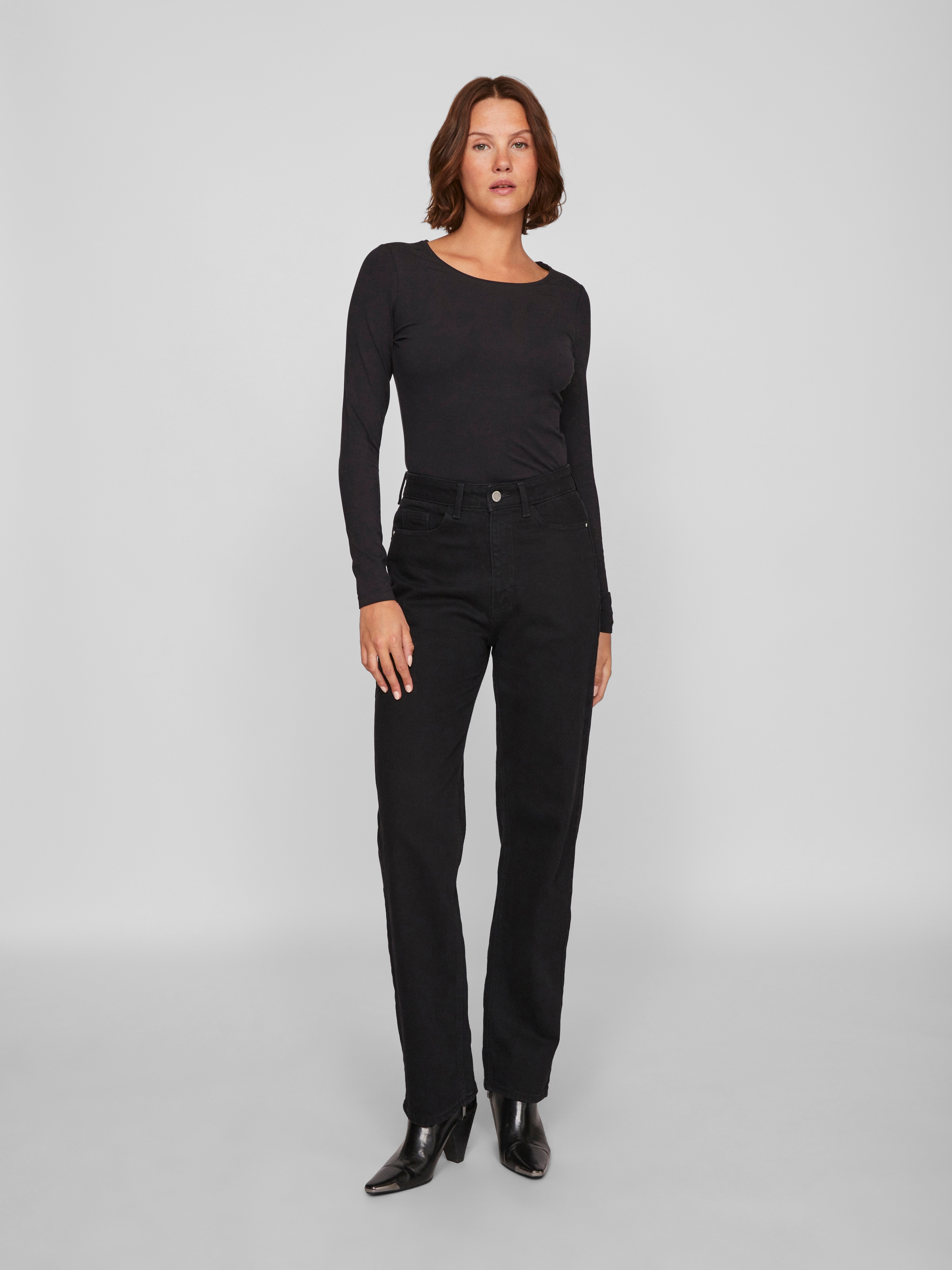 Vila Langarmshirt »VINORA L/S O-NECK TOP - NOOS«
