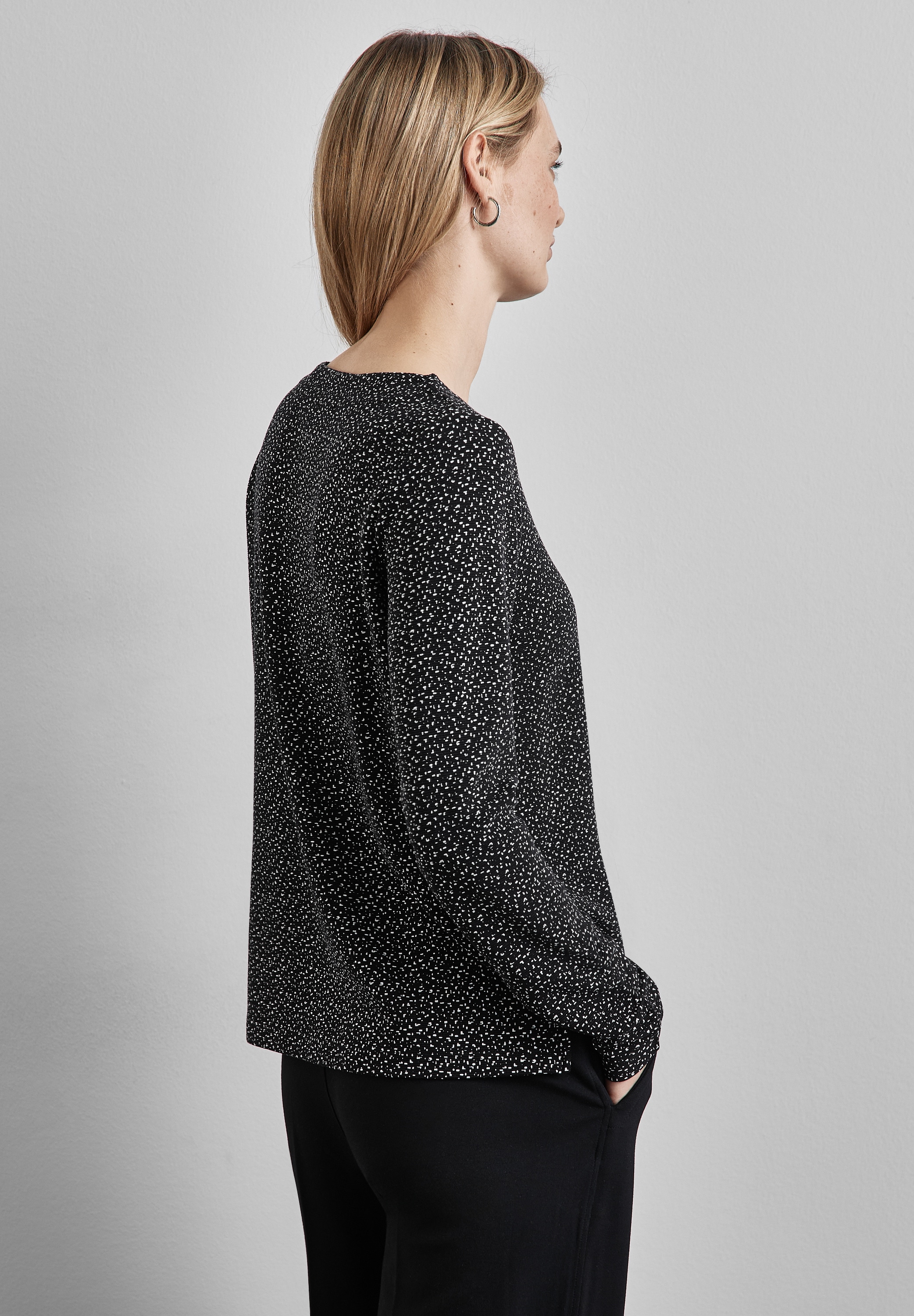 STREET ONE Langarmshirt, mit Rundhalsausschnitt