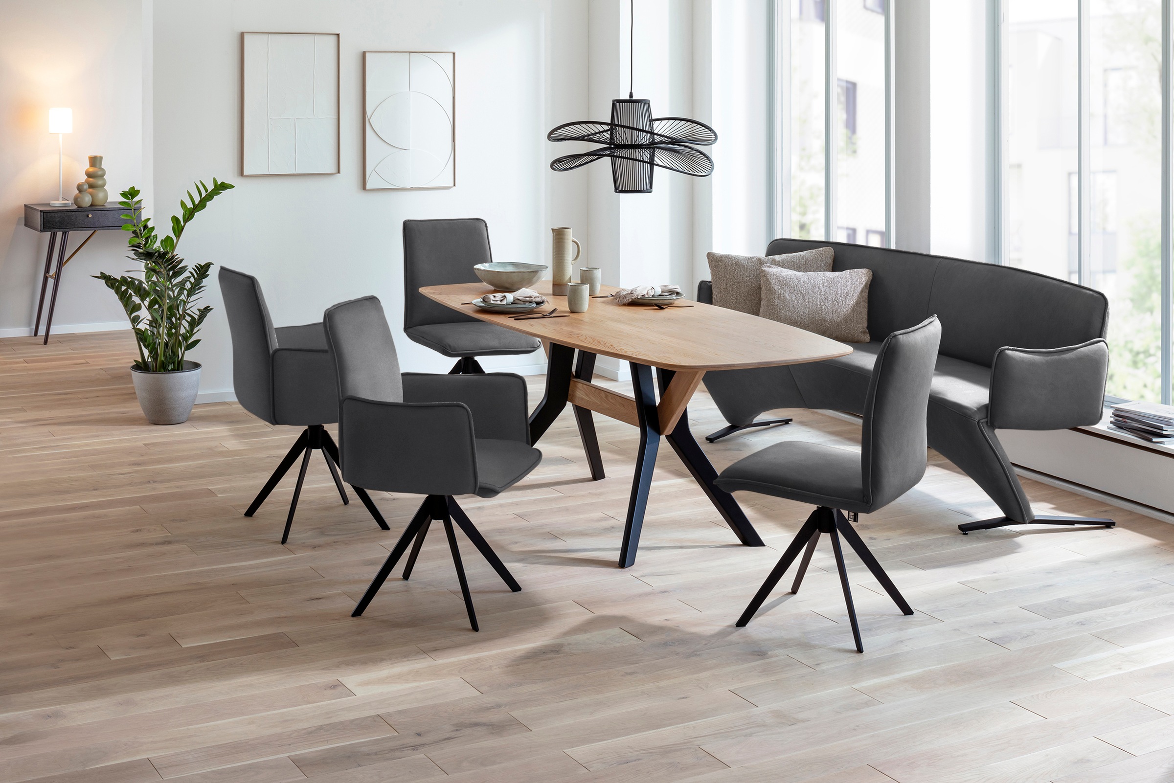 K+W Komfort & Wohnen Drehstuhl () Blitzdrehkreuz und Rückholfunktion, dekor günstig online kaufen