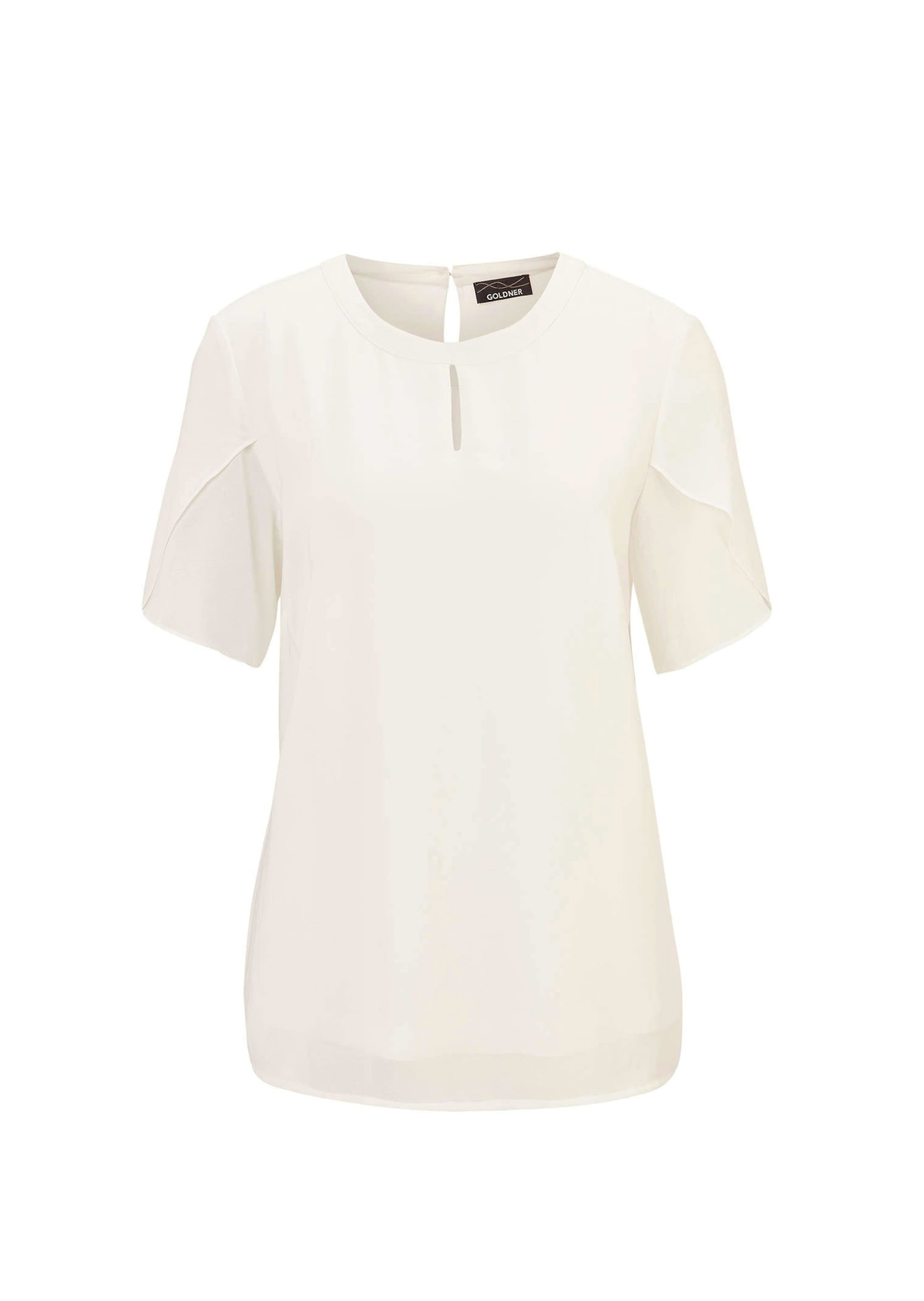 GOLDNER Kurzarmbluse "Elegantes Blusenshirt mit Rundhals" Ohne