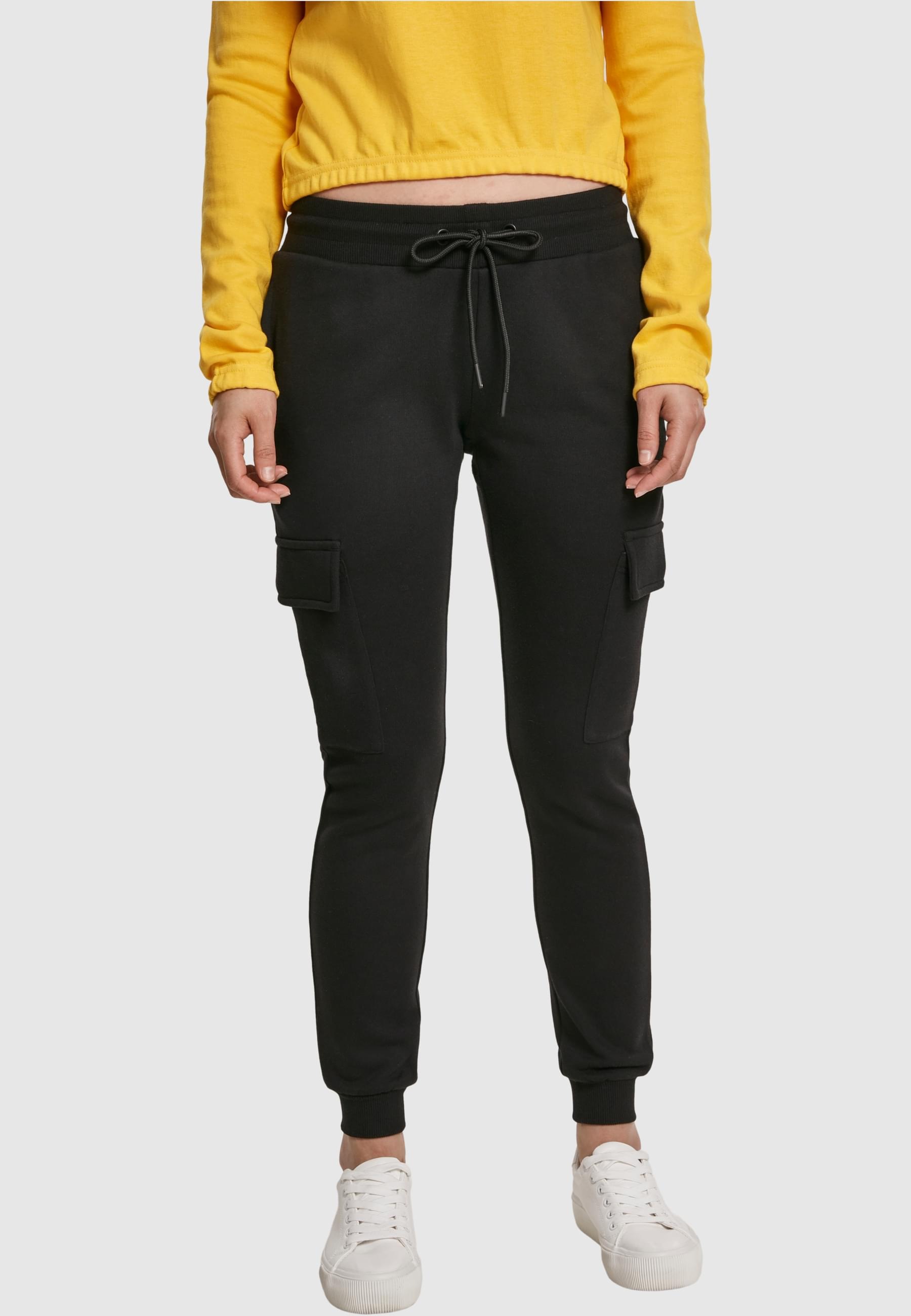 URBAN CLASSICS Stoffhose »Urban Classics Damen Ladies Cargo Sweat Pants«, (1 tlg.)