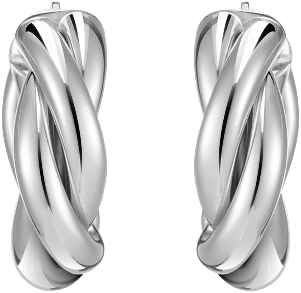 THOMAS SABO Paar Creolen »Schmuck Silber 925 Ohrringe gedrehtes Design, CR742-001, CR742-413«