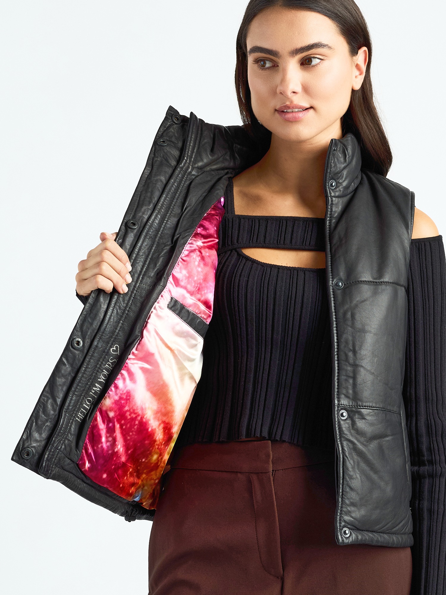 Maze Lederweste »42023009«