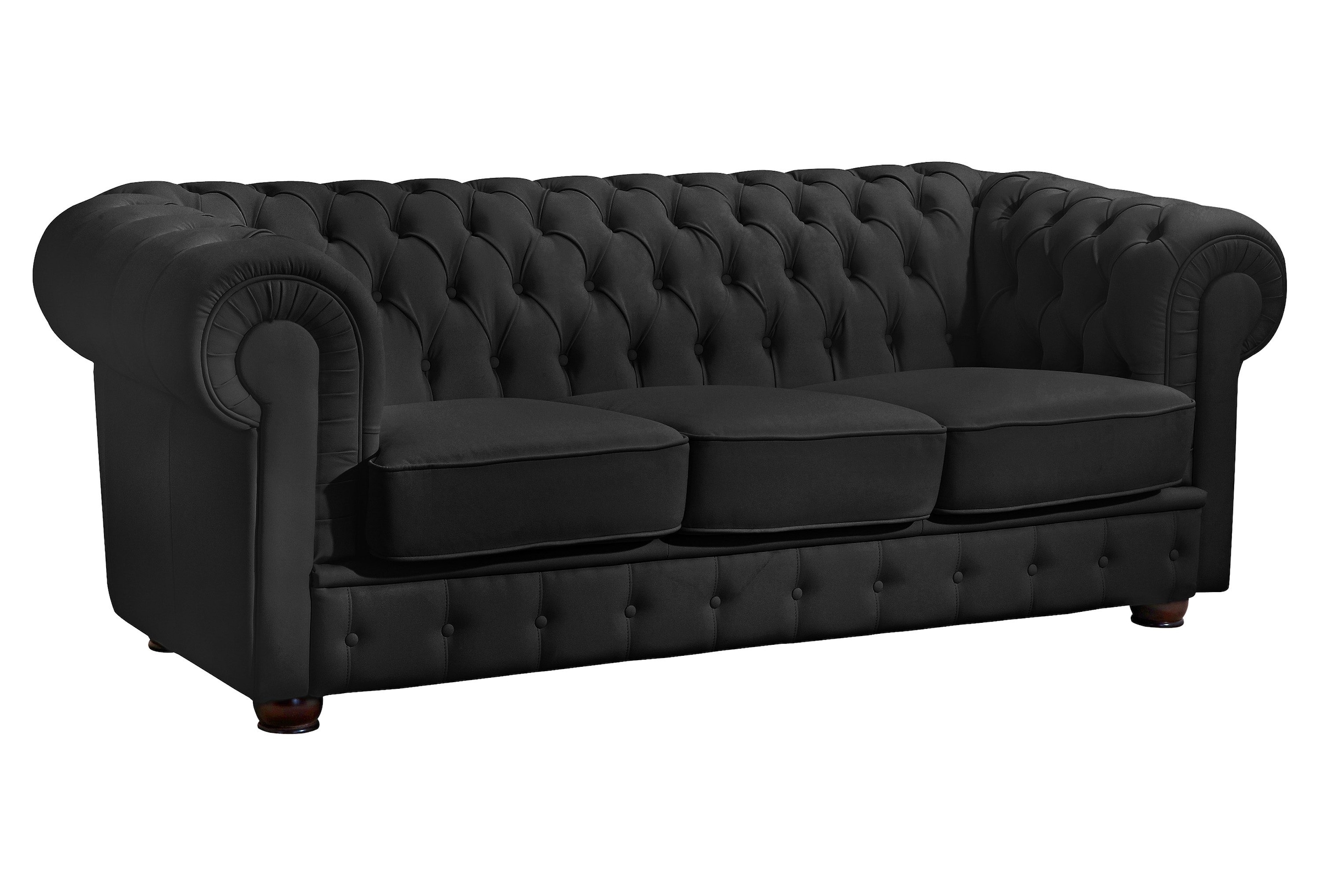 Max Winzer Chesterfield-Sofa "Windsor klassisch, modern und Retro Sofa, hoher Sitzkomfort,", mit edler Knopfheftung, 2-S