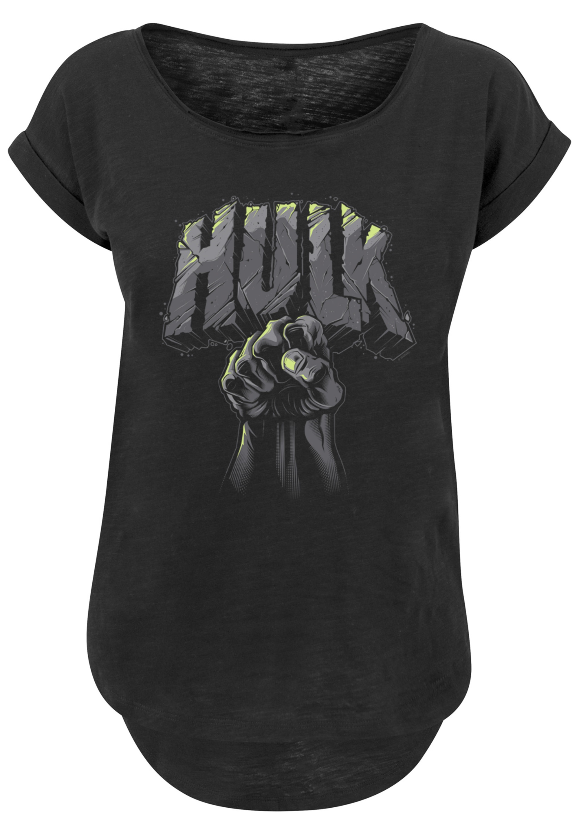 F4NT4STIC T-Shirt »Marvel Superhelden Hulk Punch Logo'« Print