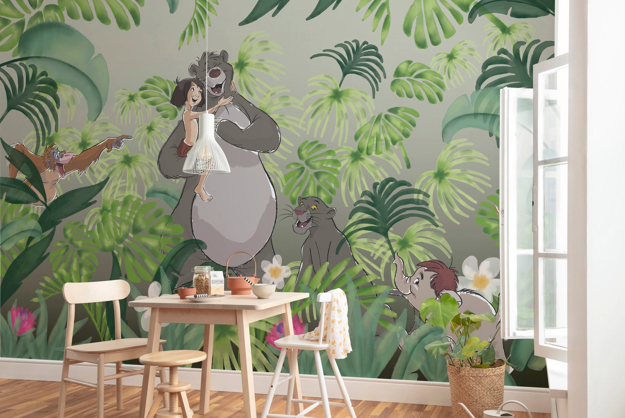 Komar Vliestapete »Digitaldruck Vlies - Welcome to the Jungle - Größe 400 x 280 cm«, bedruckt, Kinderzimmer