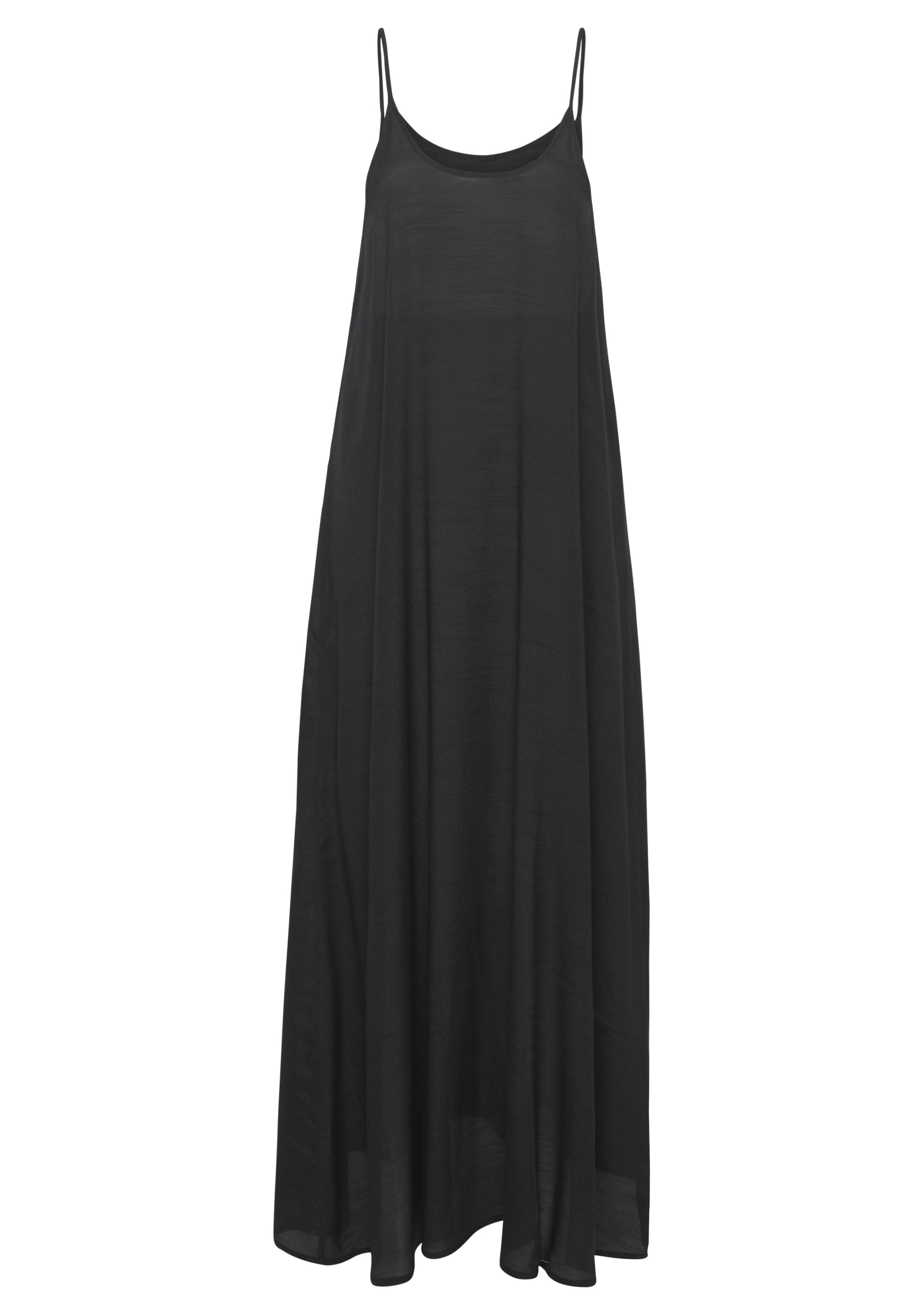 LASCANA Maxikleid, mit rundem Ausschnitt, luftiges Sommerkleid, Strandkleid