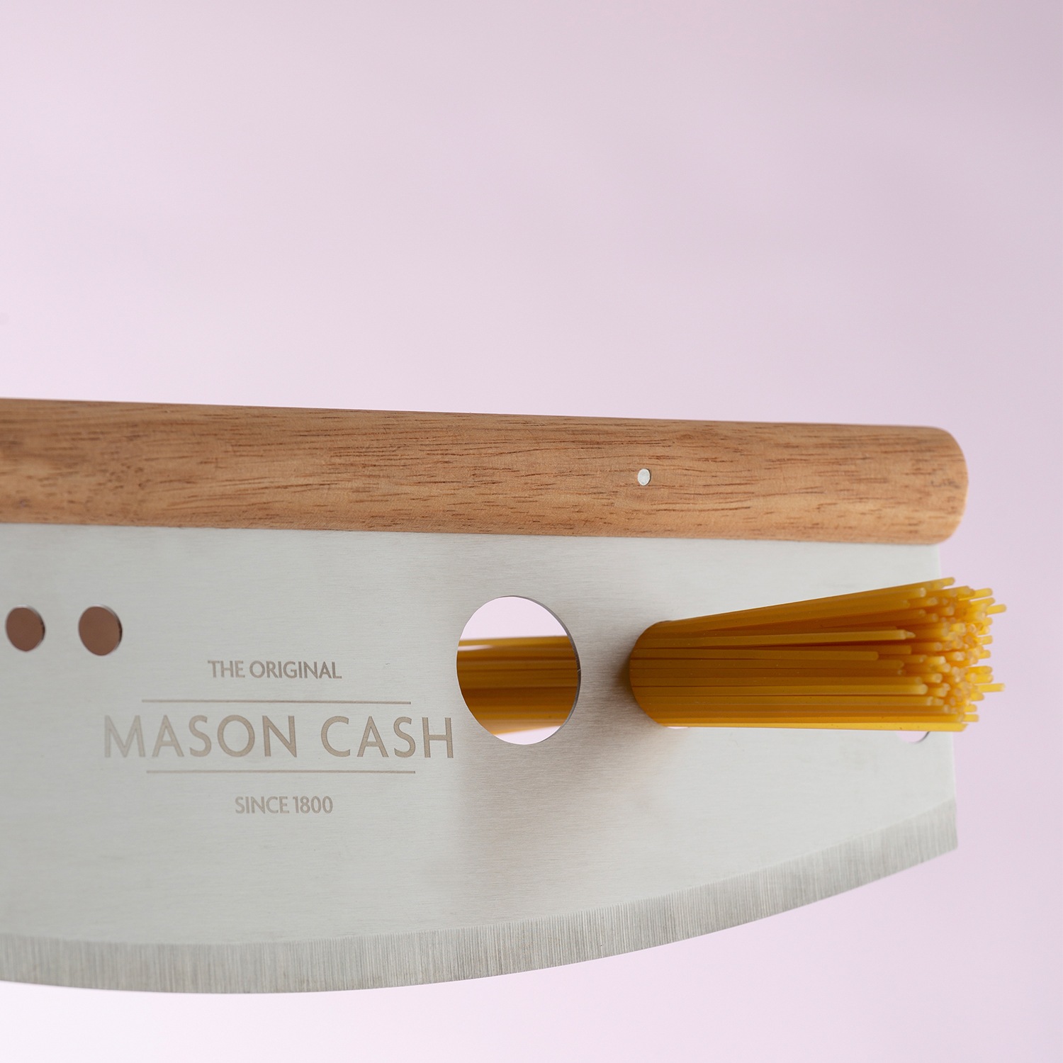 Mason Cash Pizzaschneider, (1 tlg.), 3in1-Funktion, Edelstahl, Holz