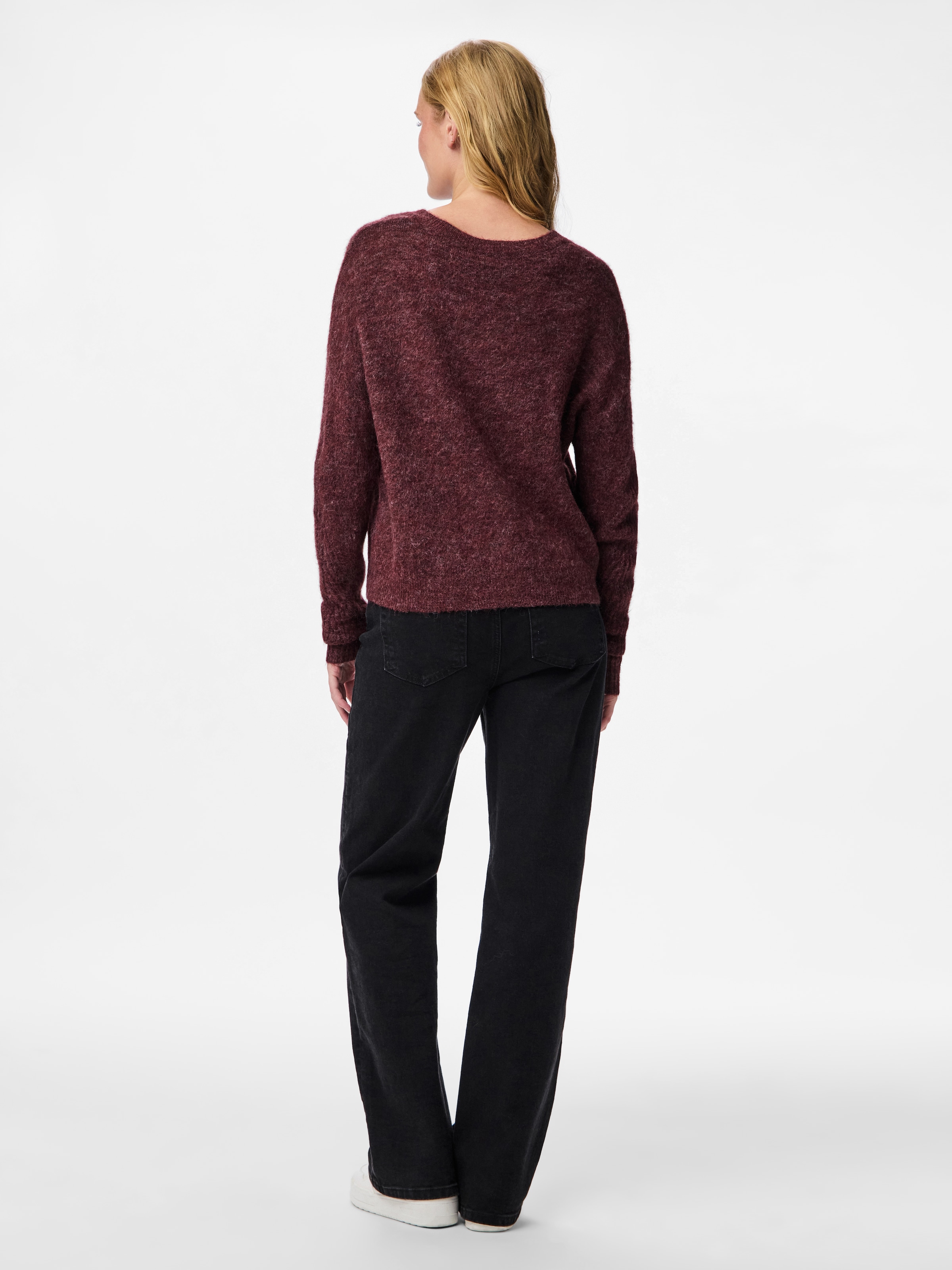 pieces Strickpullover »PCLAYLA LS V-NECK KNIT NOOS«