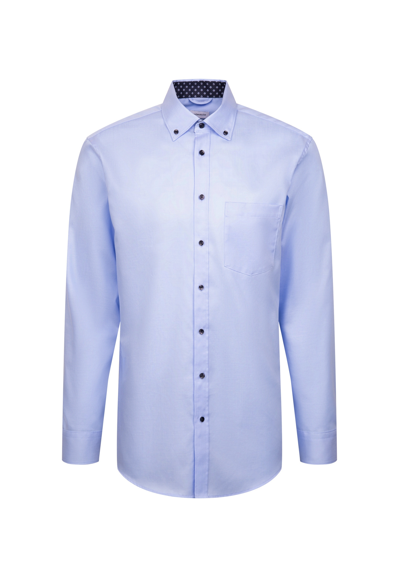 seidensticker Businesshemd »Regular«, Regular 1/1 Button-Down-Kragen Uni