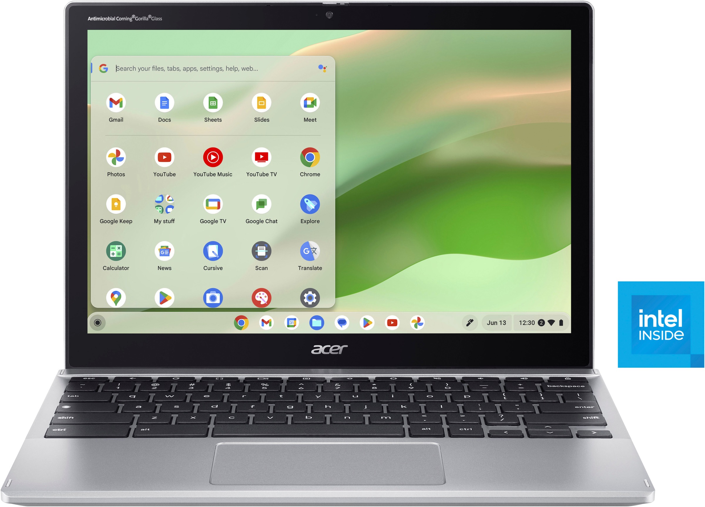 ACER Chromebook "Chromebook Spin 312 (CP312-1H-C6YY)", 4 GB RAM 128 GB SSD, Google Chrome OS, silber, Notebooks, ChromeOS