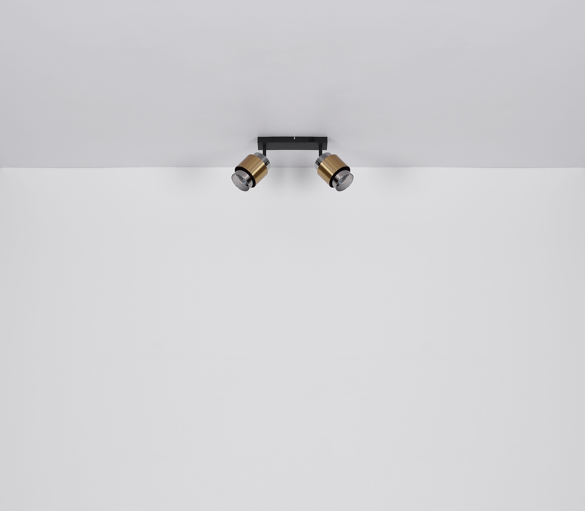GLOBO LIGHTING Deckenstrahler »MILLEY«, Leuchtmittel E27 | ohne Leuchtmittel, Deckenspot/Glas rauchfarben/Messing/Wohnzimmer/Flur/elegant