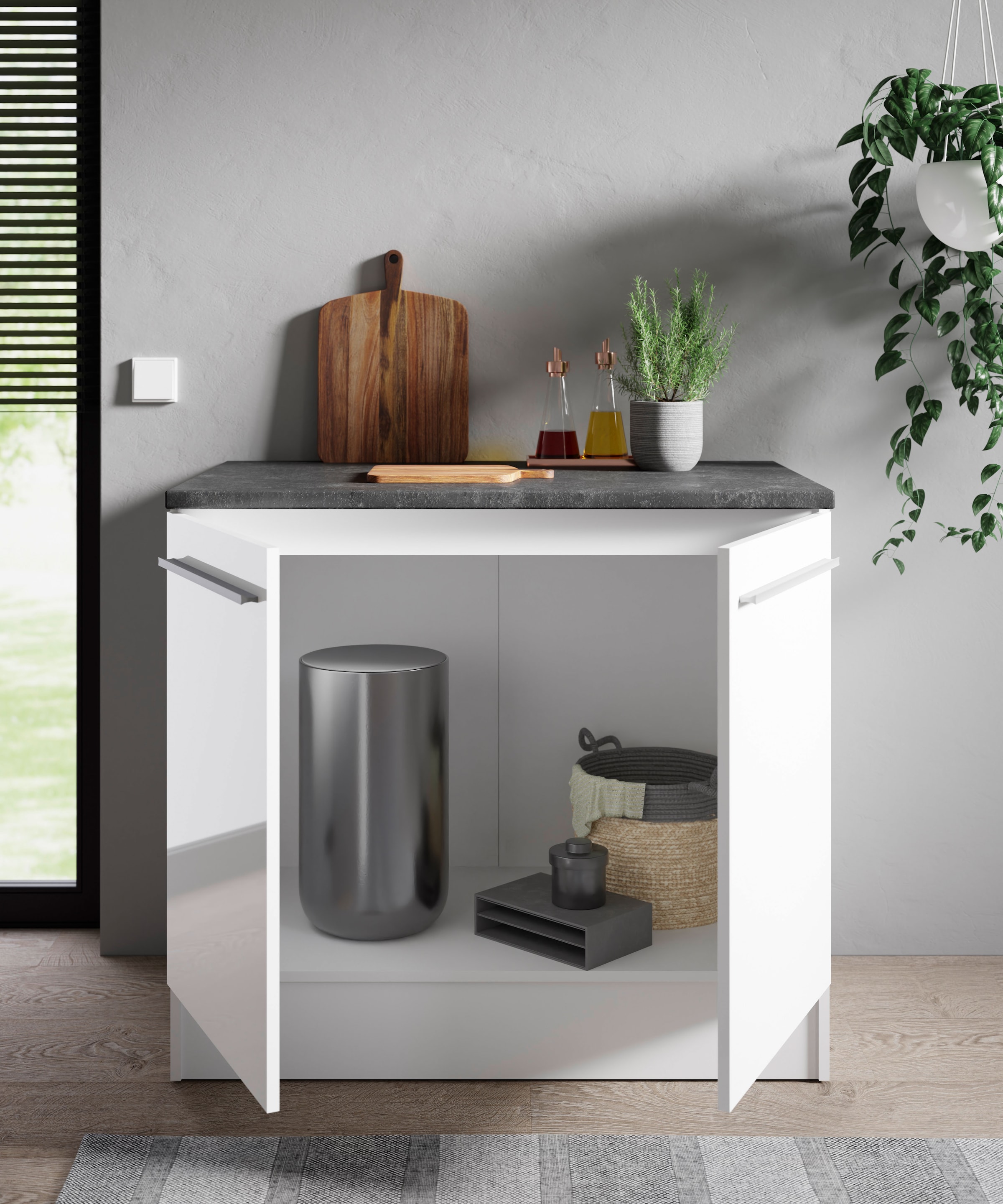 BASIC by Balculina Spülenschrank »Jazz B/T/H 100x60x90 cm« 1 Stk. tlg. Breite 100cm, Melaminbeschichtung