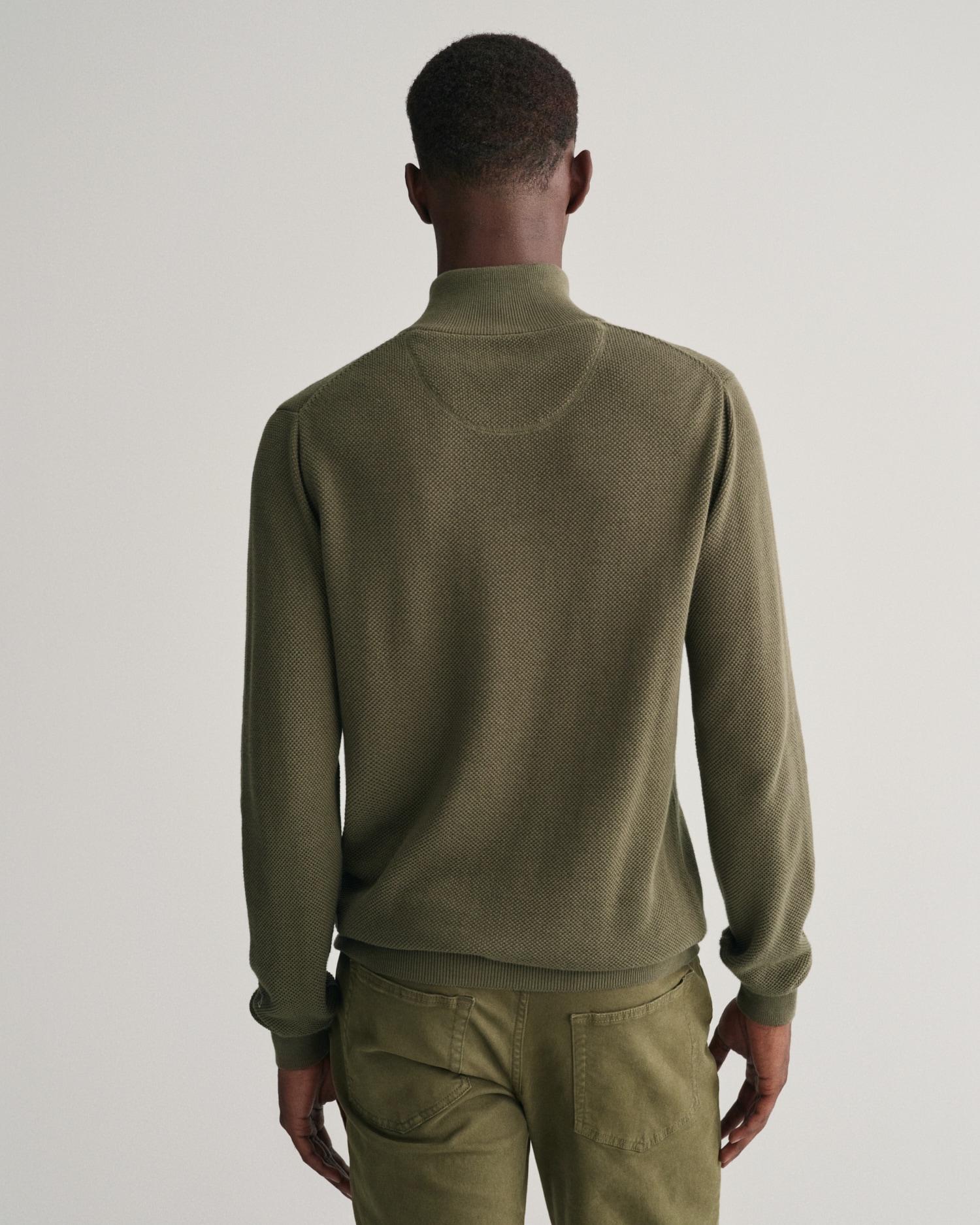 Gant Troyer »COTTON PIQUE HALF ZIP«, mit Piqué-Struktur