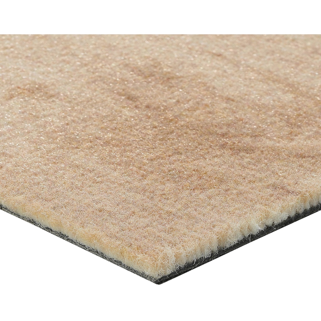 Infloor Teppichfliese »Velour Holzoptik Eiche natur«, rechteckig, 14 Stück, 4 m², 25 x 100 cm, selbsthaftend, für Stuhlrollen geeignet