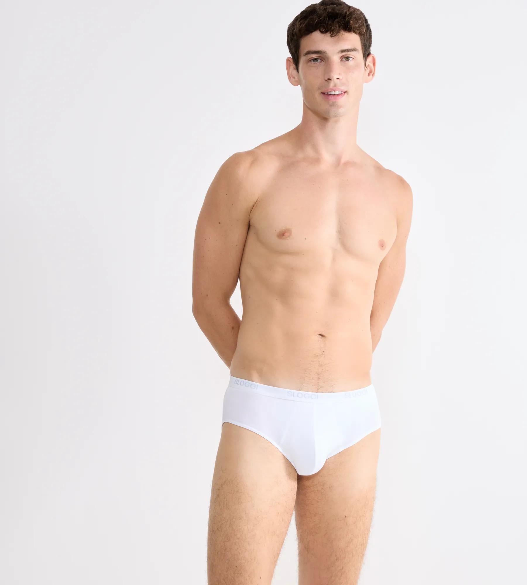 sloggi Midislip »Men Basic« 2er Pack,  perfekter Sitz, mit Eingriff