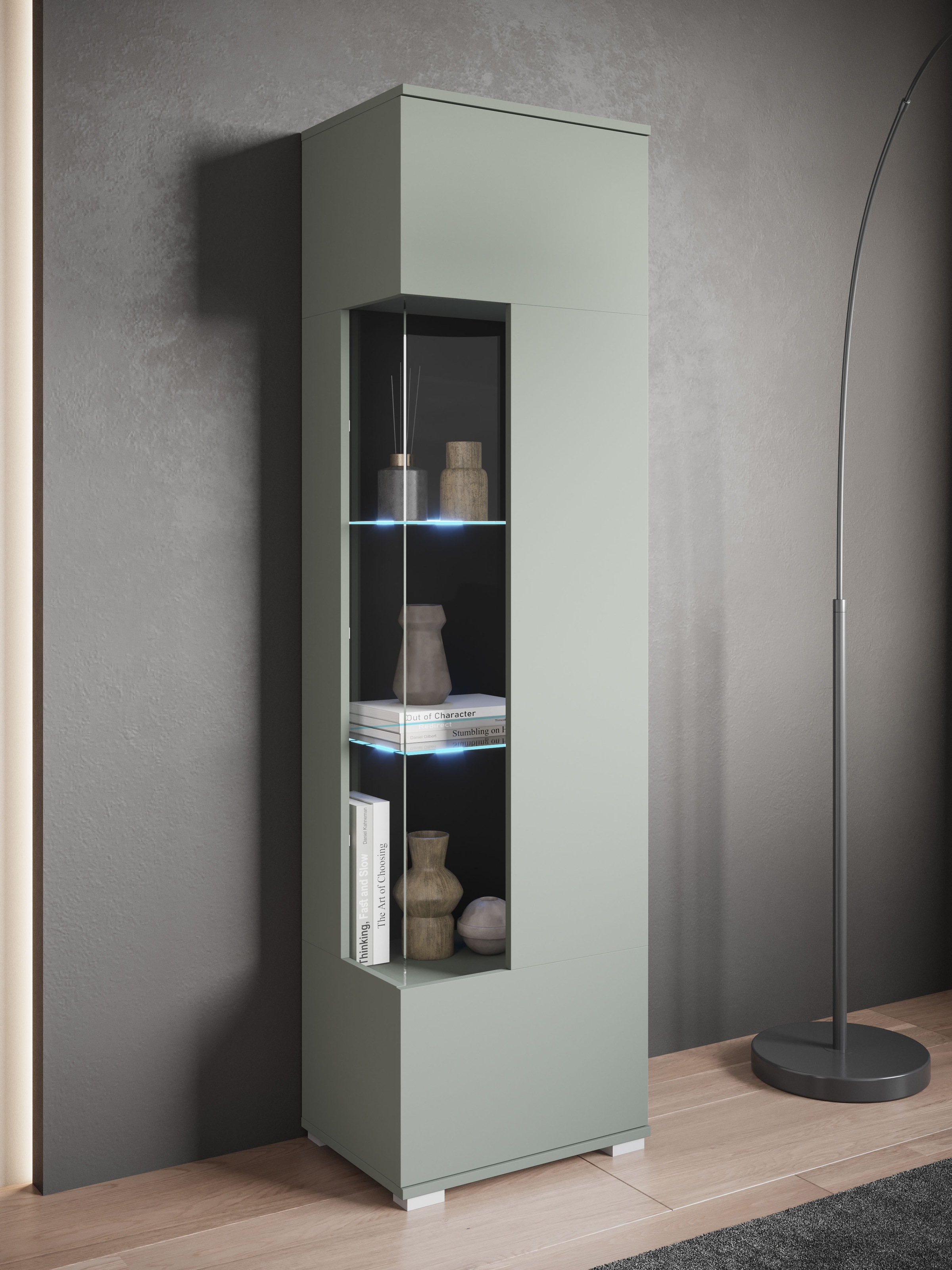 INOSIGN Vitrine »Kenia, stehend und hängend«, (1 St.), Vitrineschrank mit Glastüren 160 cm Höhe