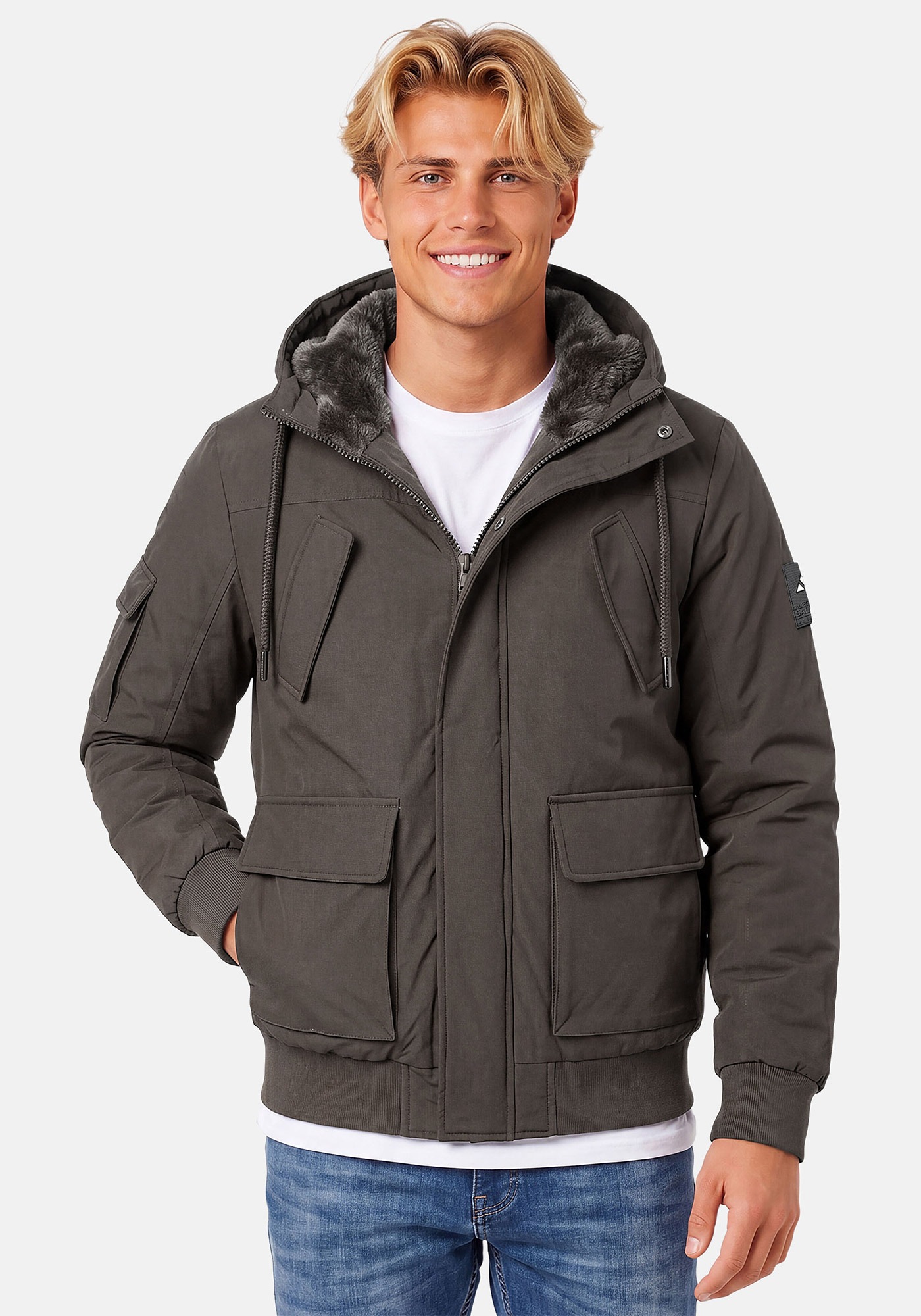 Alessandro Salvarini Winterjacke »ASNehlo« innen mit warmem Teddyfell