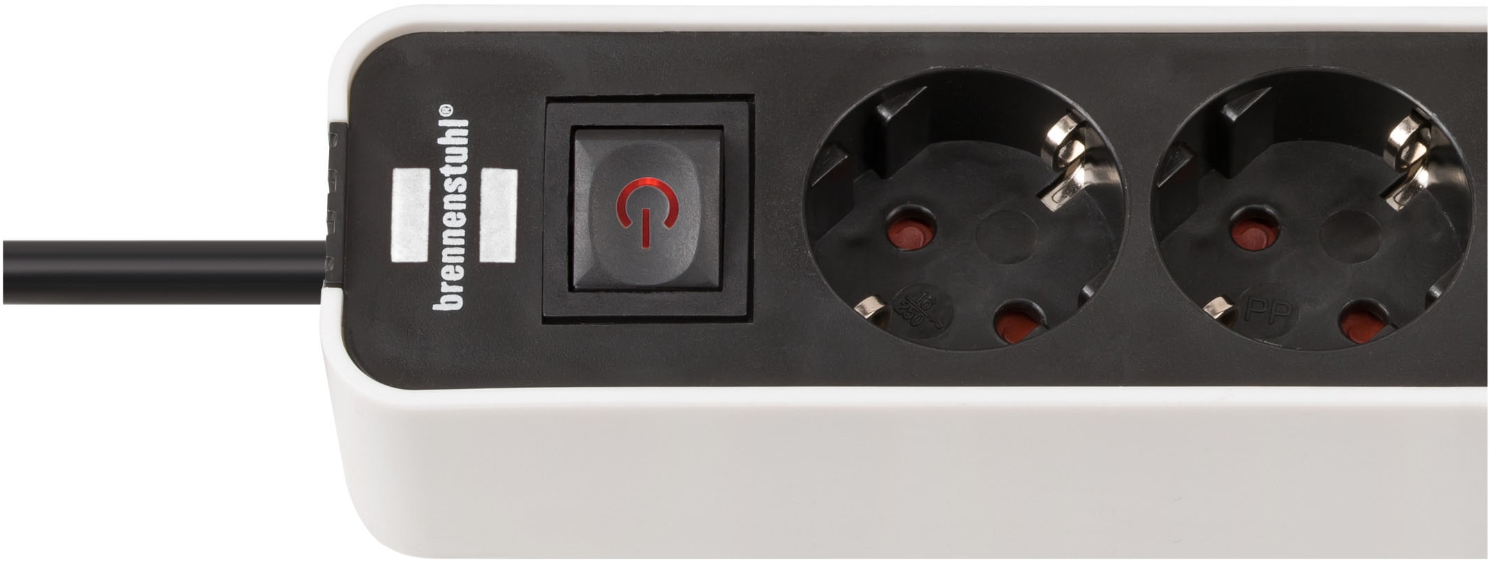 Brennenstuhl Steckdosenleiste »Ecolor H05VV-F3G1,5 4-fach 1,5m mit 2 USB-C-Ladebuchsen« (Ein- / Ausschalter | USB-Anschlüsse Kabellänge 1,5 m)