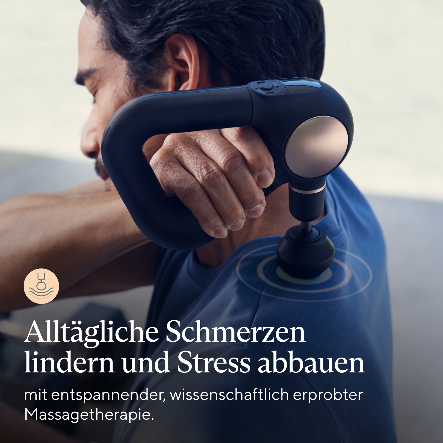 Therabody Massagepistole »Theragun Sense, Stressreduktion, Schmerzlinderung, Erholung«, geführte Atemübungen inkl. TheraMind Klang Therapie
