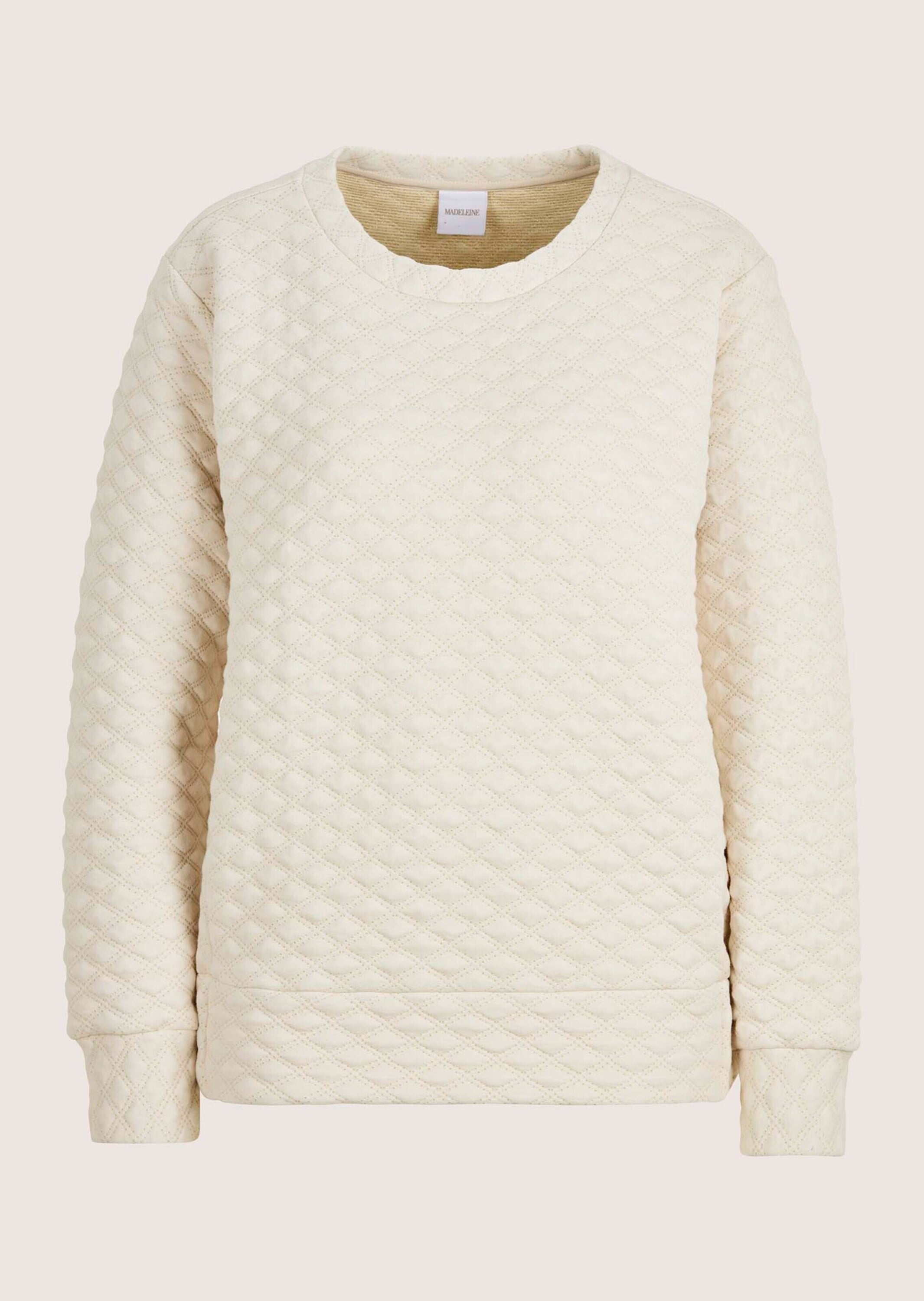 MADELEINE Langarmshirt "Struktursweater Struktursweater mit Rundhalsausschn günstig online kaufen