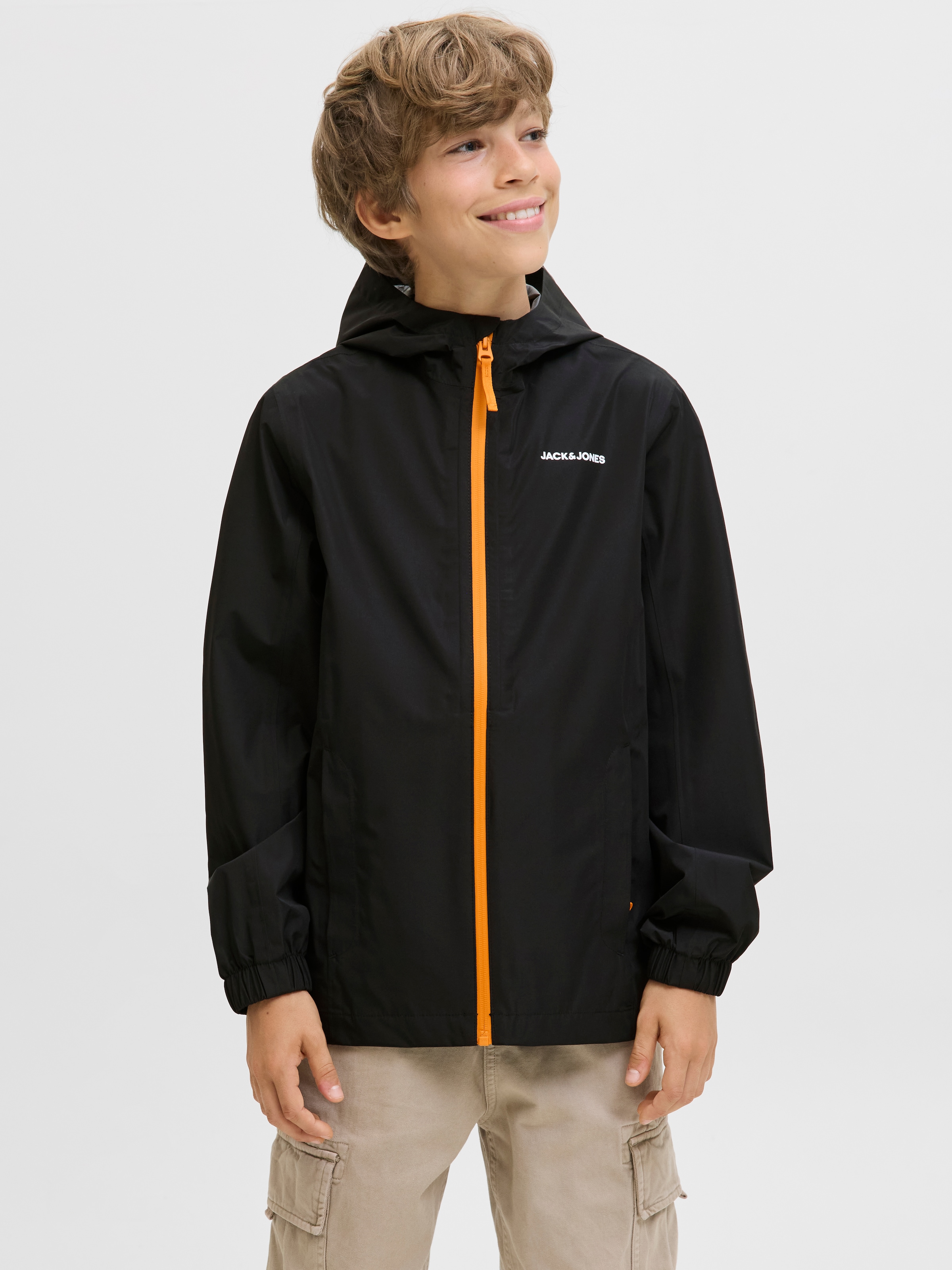 Jack & Jones Junior "JJEFLYNN RAIN JACKET SN JNR" mit Kapuze