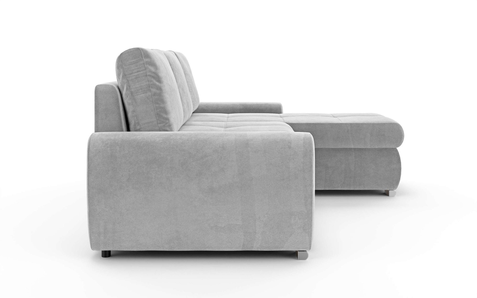 INOSIGN Ecksofa »HAVERHILL Schlafsofa mit Bettkasten, Maße B/H/T: 237/89/166 cm«, L-Form mit Recamiere links oder rechts bestellbar, Wellenunterfederung