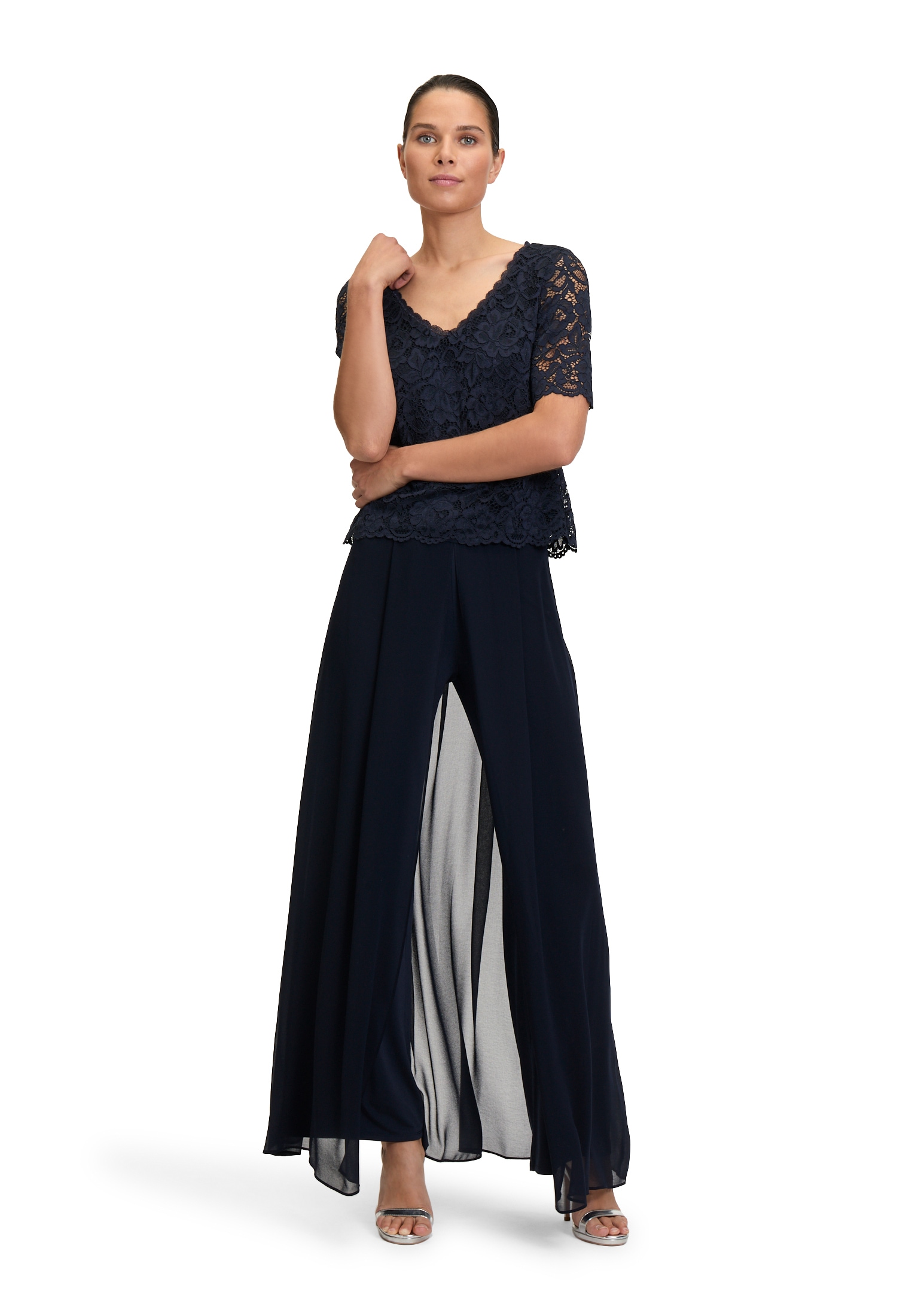 Vera Mont 2-in-1-Hose »Vera Mont Hosenrock mit weitem Bein«, Materialmix