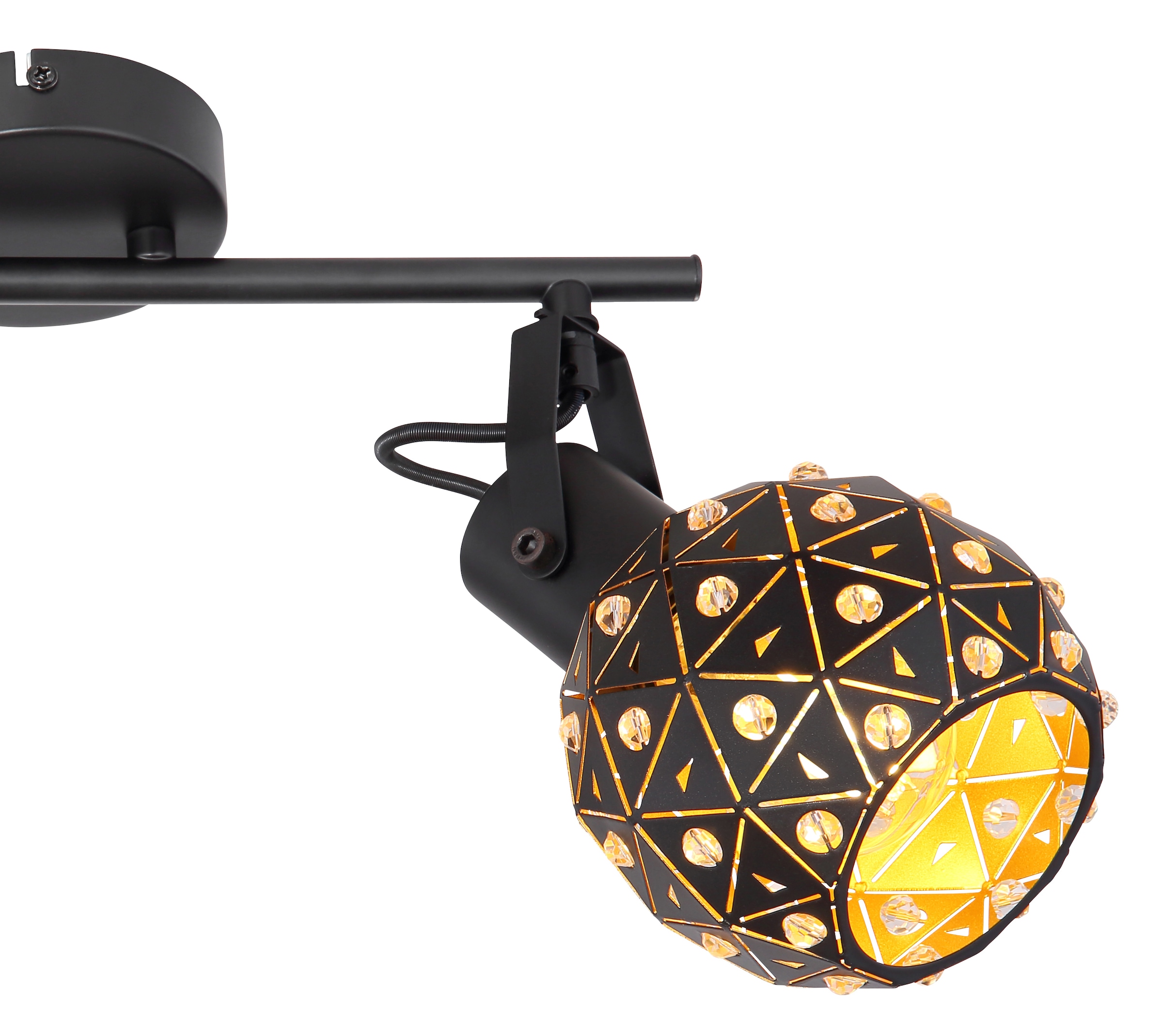 GLOBO LIGHTING Deckenspot »JODIE« E27 1 Stk. Deckenstrahler für Wohn- & Esszimmer Kristall