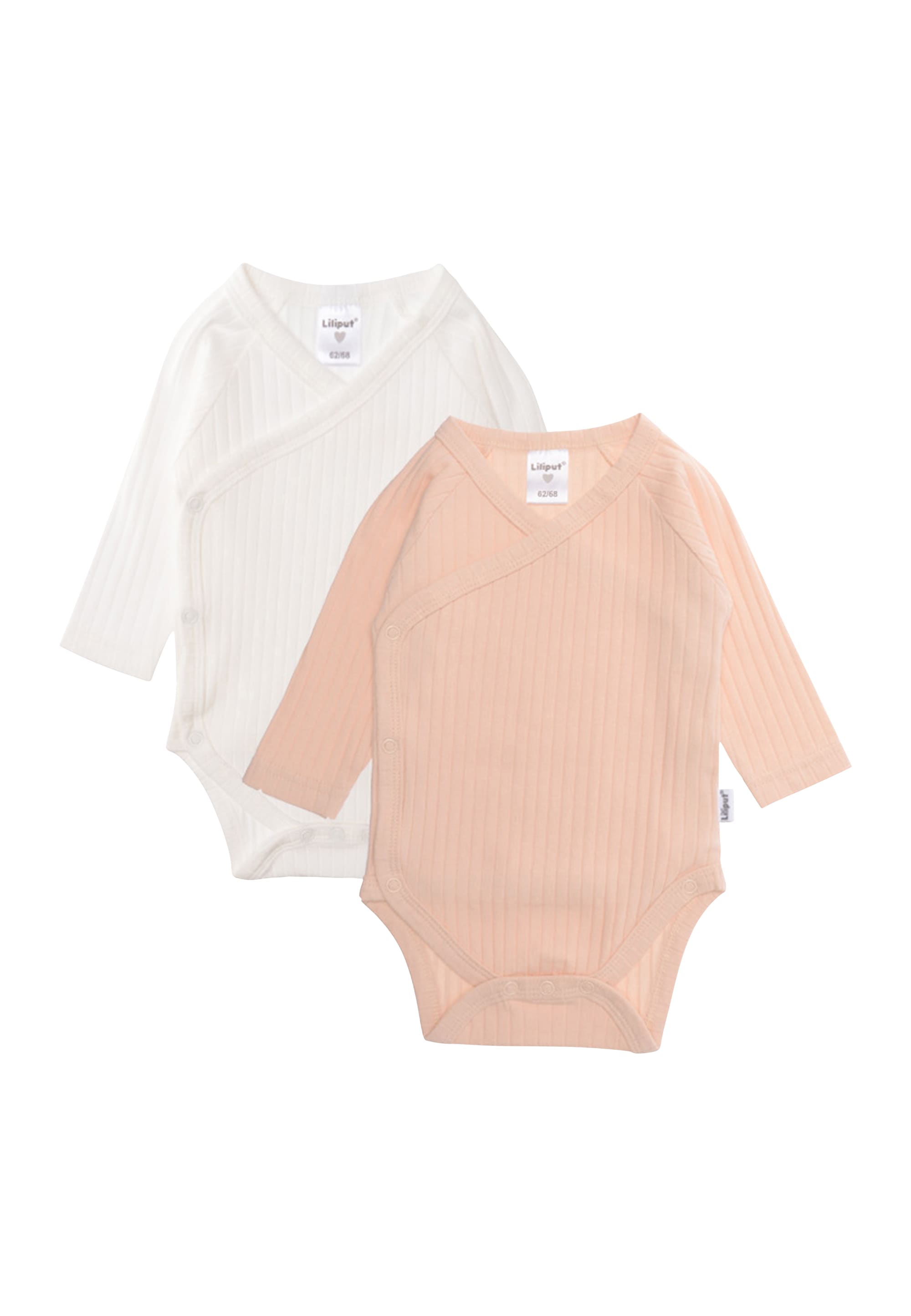 Liliput Wickelbody 2 Stk. mit durchgehender Druckknopfleiste