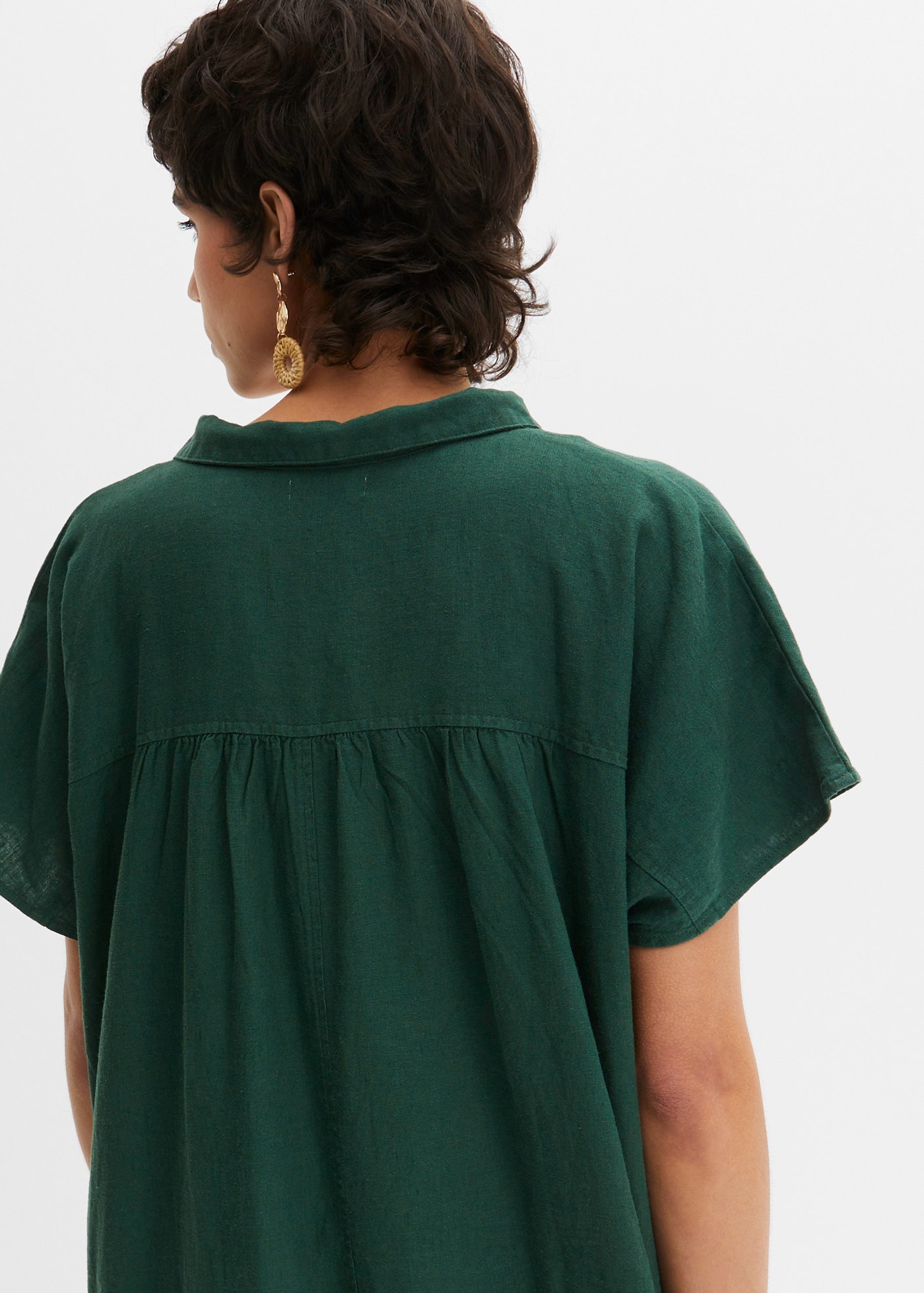 bonprix Tunikakleid »Kaftan-Kleid aus leichtem Leinen-Viskose-Mix« Kaftan-Kleid aus leichtem Leinen-Viskose-Mix