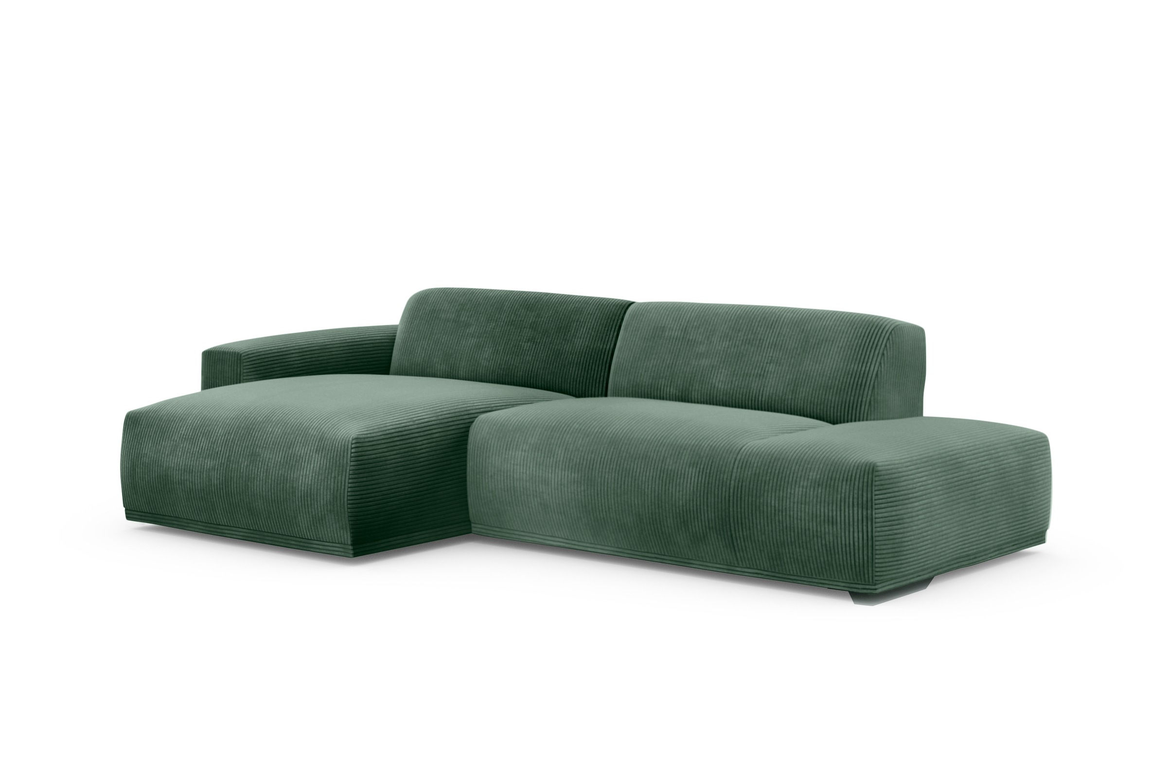 Thumbnail - TRENDMANUFAKTUR Ecksofa "Braga, mit hochwertigem Kaltschaum, L-Form, in Cord erhältlich", modernes Sofa, Couch mit hohem...