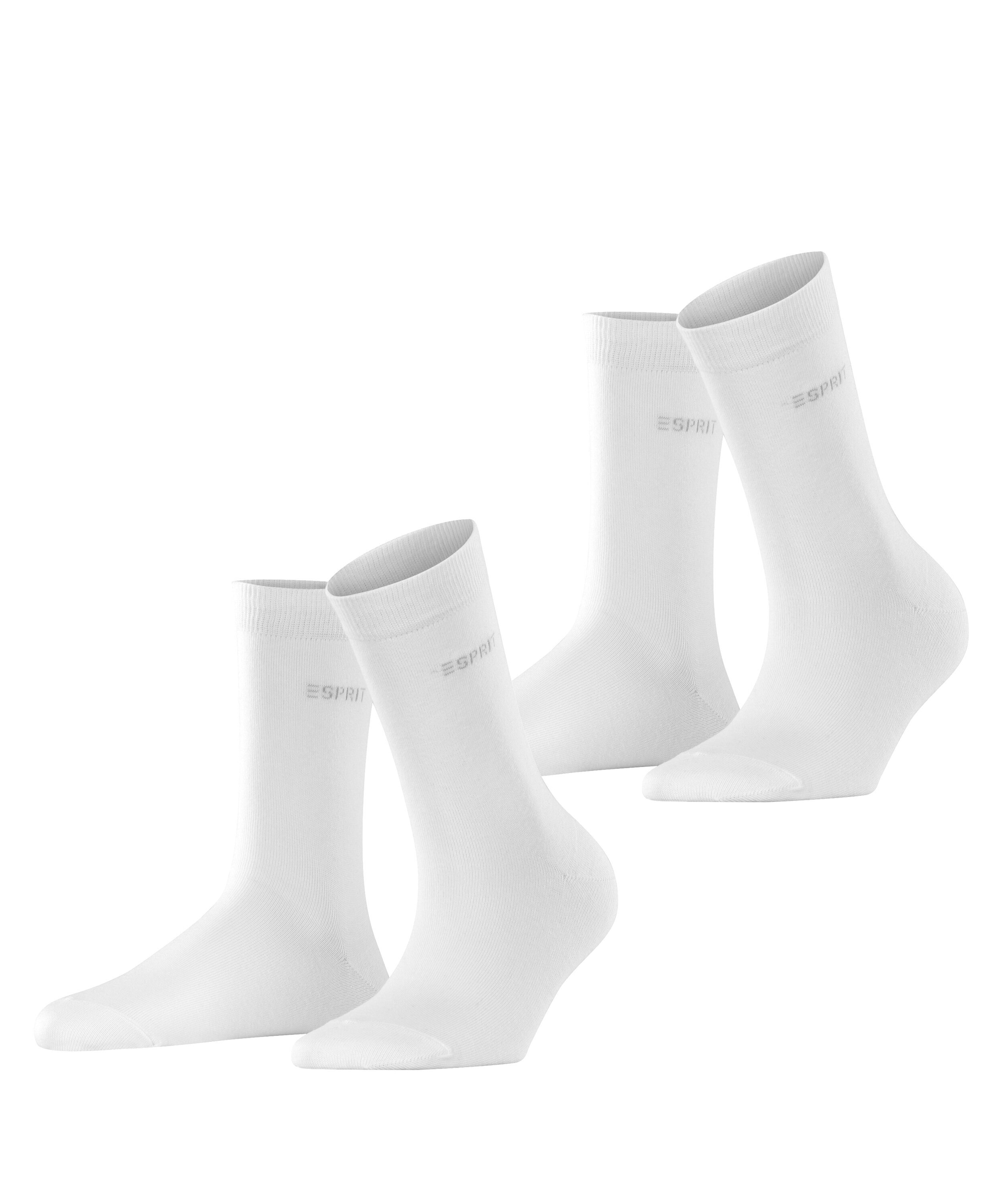 Esprit Socken "Uni", (2 Paar), geripptes Bündchen günstig online kaufen