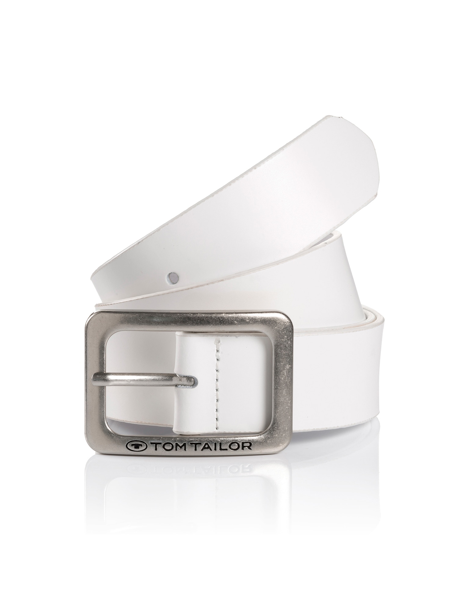 TOM TAILOR Ledergürtel »TTEVE«, 4 cm breiter Damen Ledergürtel, kalssiches Must-Have