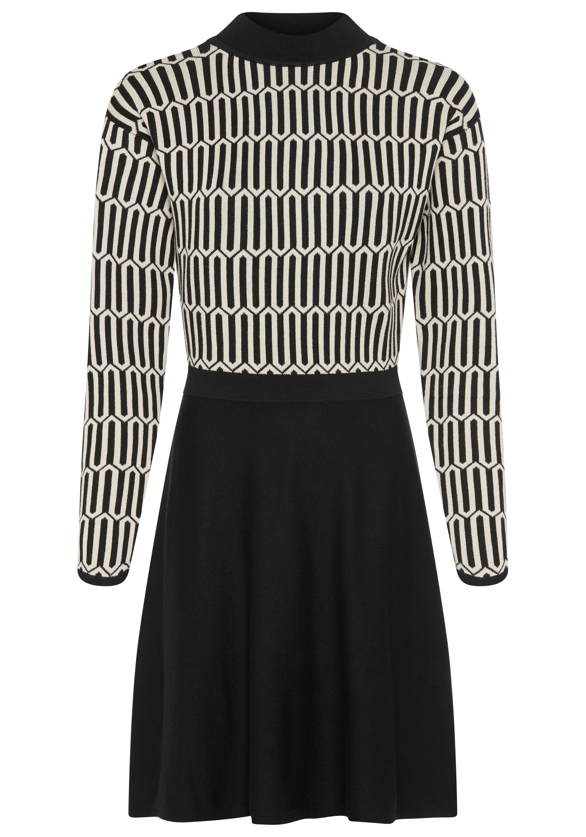 Laura Scott Strickkleid, mit grafischem Strickmuster - NEUE KOLLEKTION