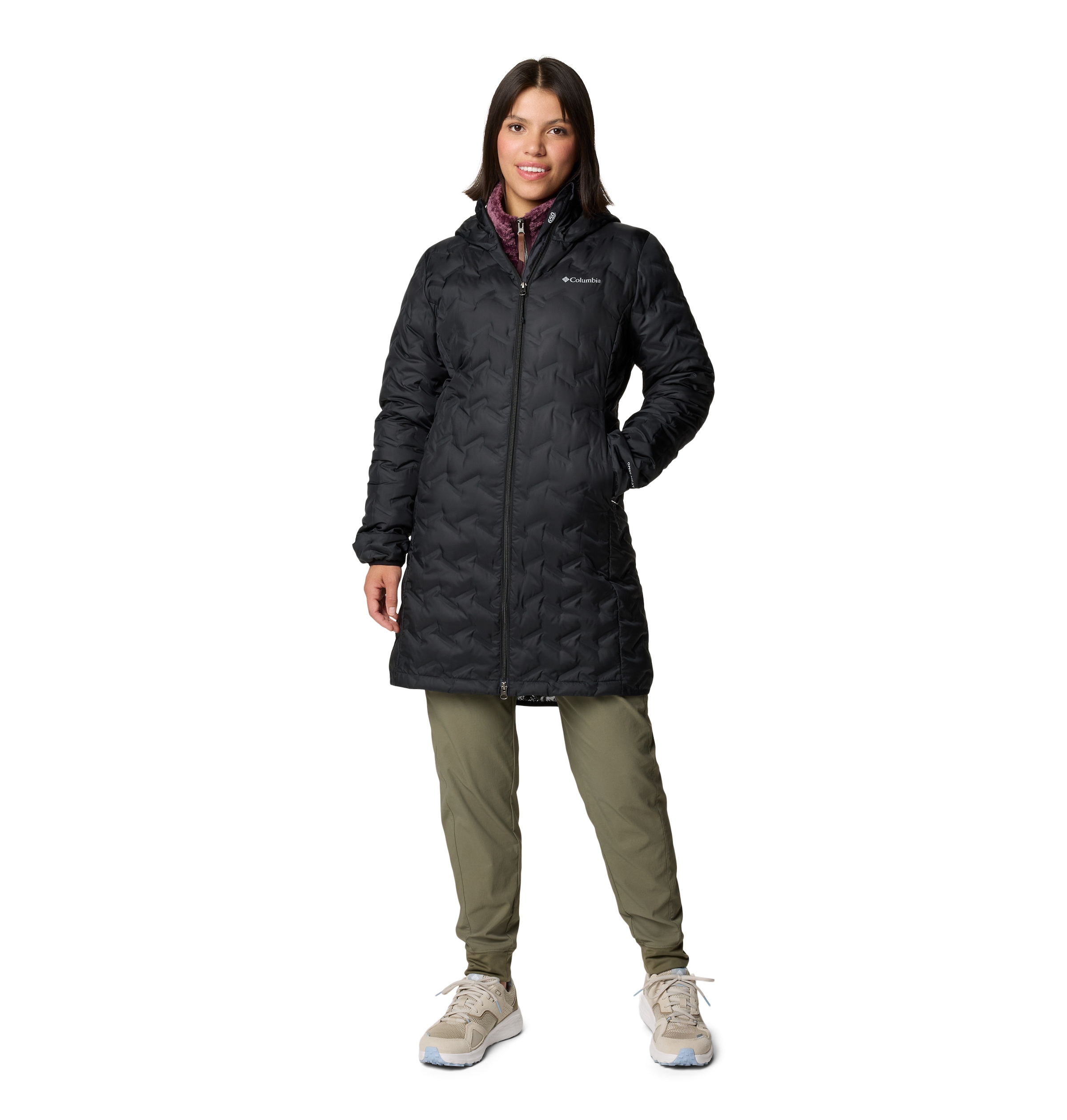 Columbia Daunenjacke »Delta Ridge™ II Long Down Jacket«, mit Kapuze